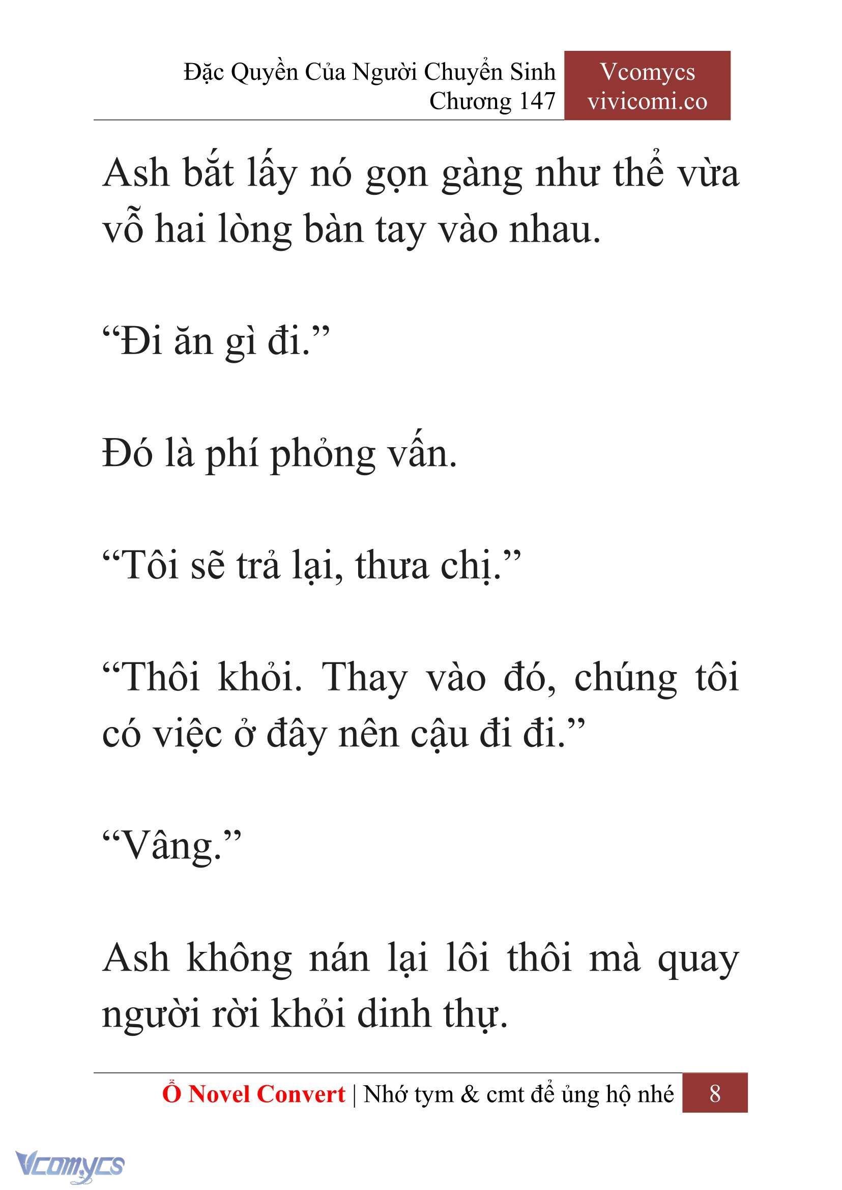 [Novel] Đặc Quyền Của Người Chuyển Sinh Chapter 147 - Trang 11