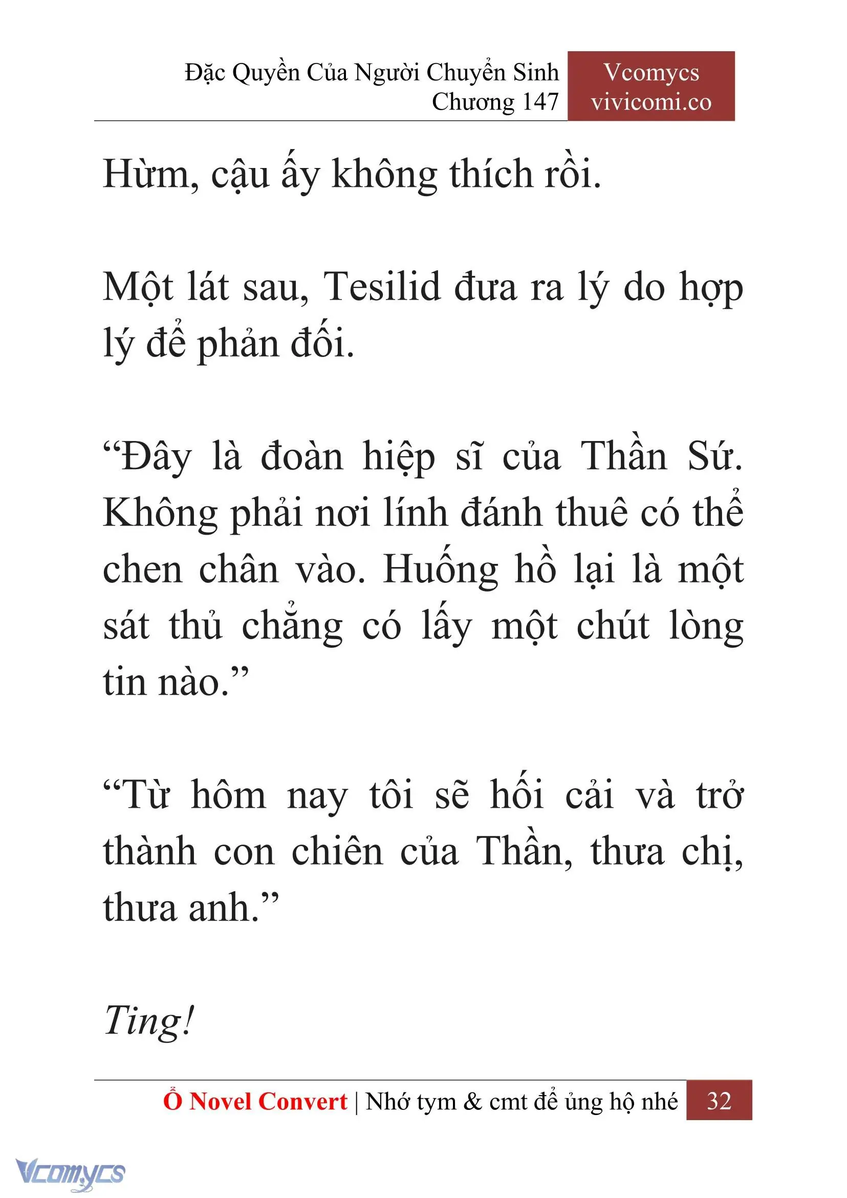 [Novel] Đặc Quyền Của Người Chuyển Sinh Chapter 147 - Trang 35