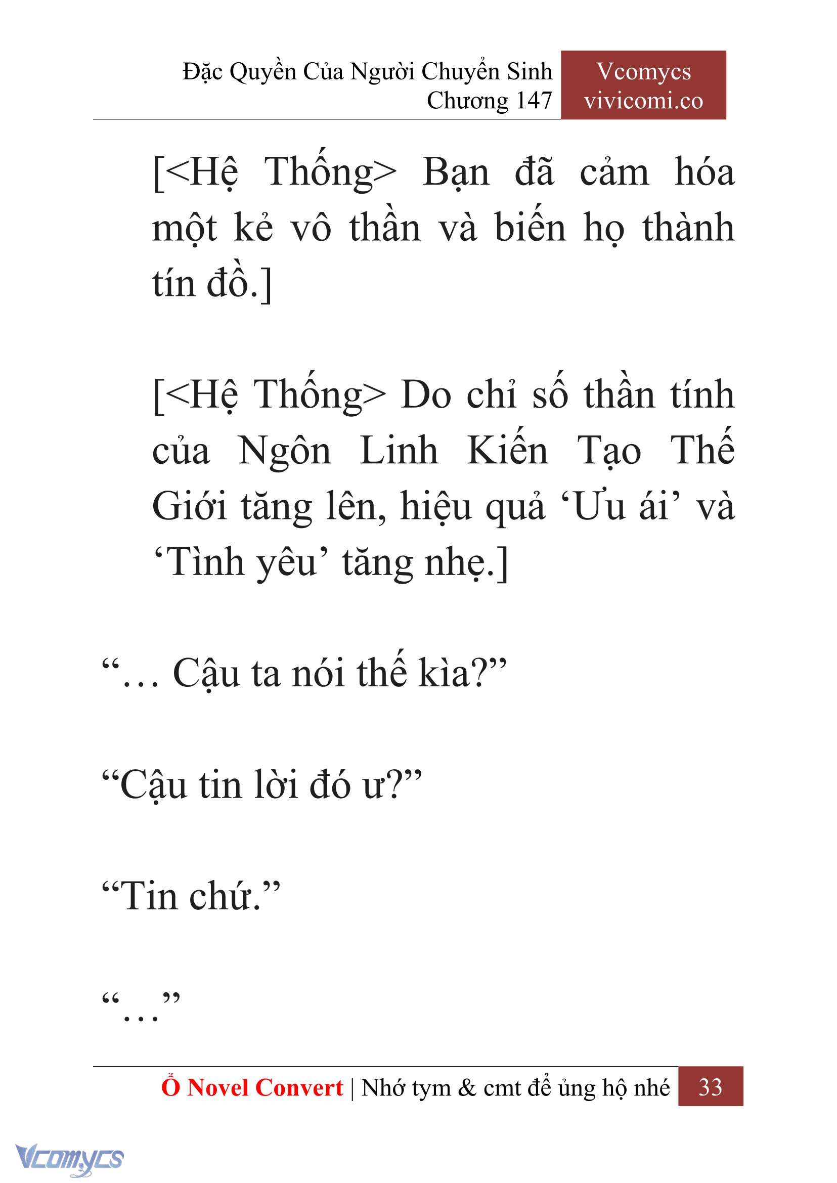 [Novel] Đặc Quyền Của Người Chuyển Sinh Chapter 147 - Trang 36