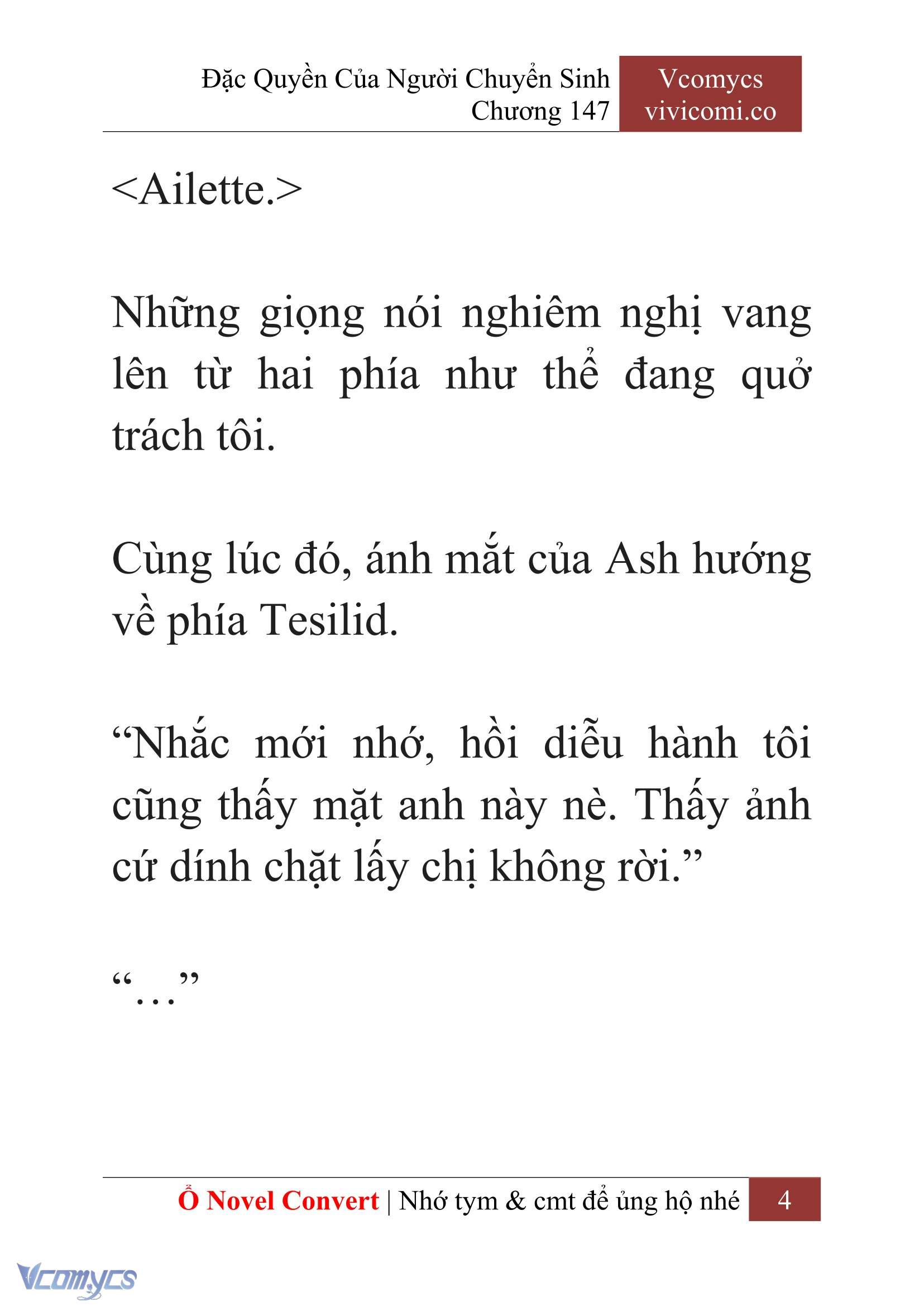 [Novel] Đặc Quyền Của Người Chuyển Sinh Chapter 147 - Trang 7