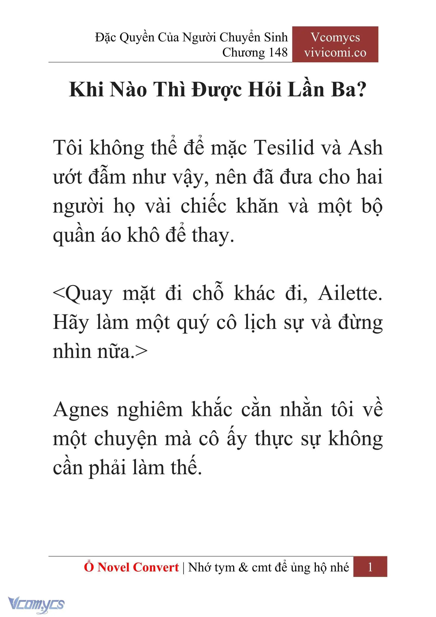[Novel] Đặc Quyền Của Người Chuyển Sinh Chapter 148 - Trang 4