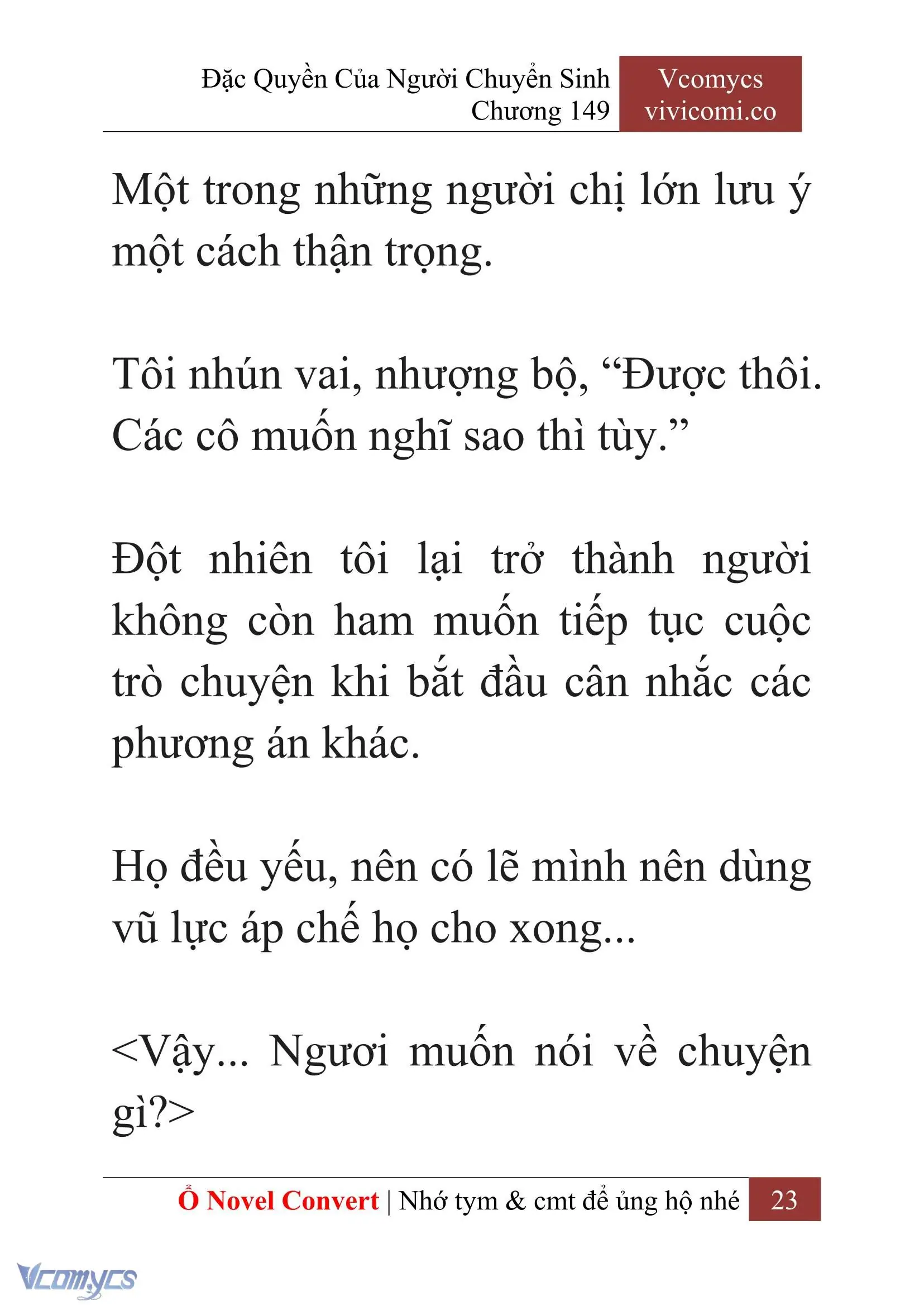 [Novel] Đặc Quyền Của Người Chuyển Sinh Chapter 149 - Trang 26