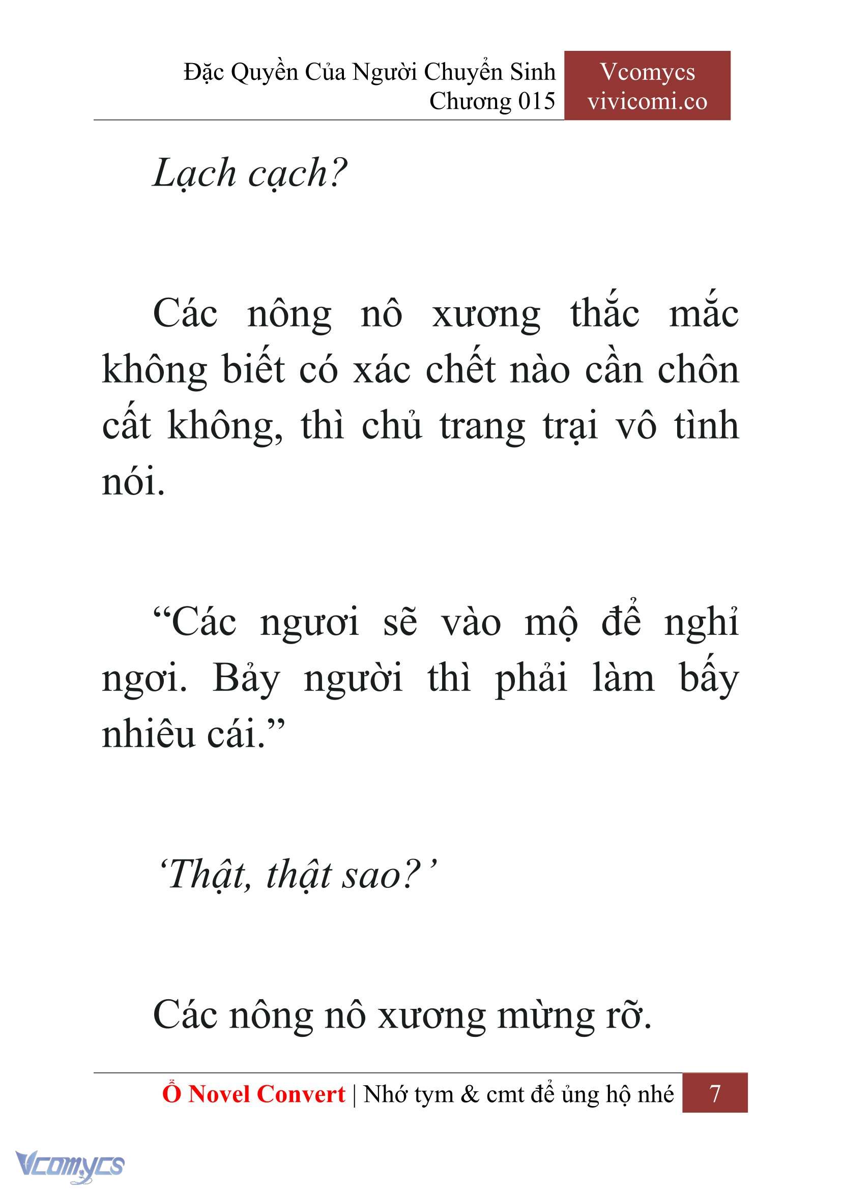 [Novel] Đặc Quyền Của Người Chuyển Sinh Chapter 15 - Trang 10