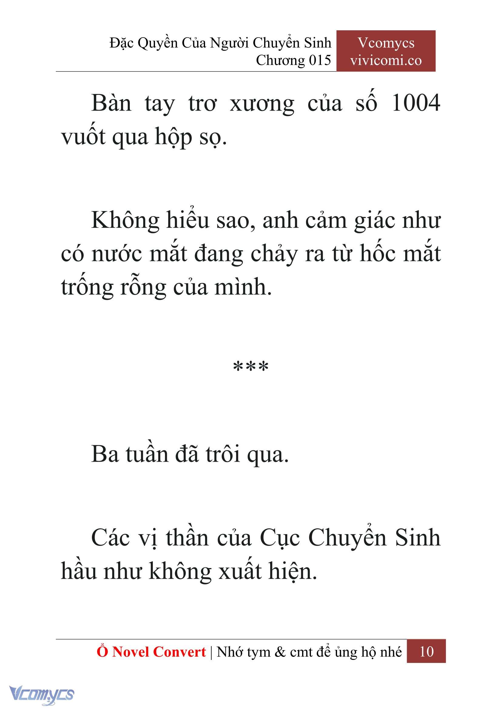 [Novel] Đặc Quyền Của Người Chuyển Sinh Chapter 15 - Trang 13
