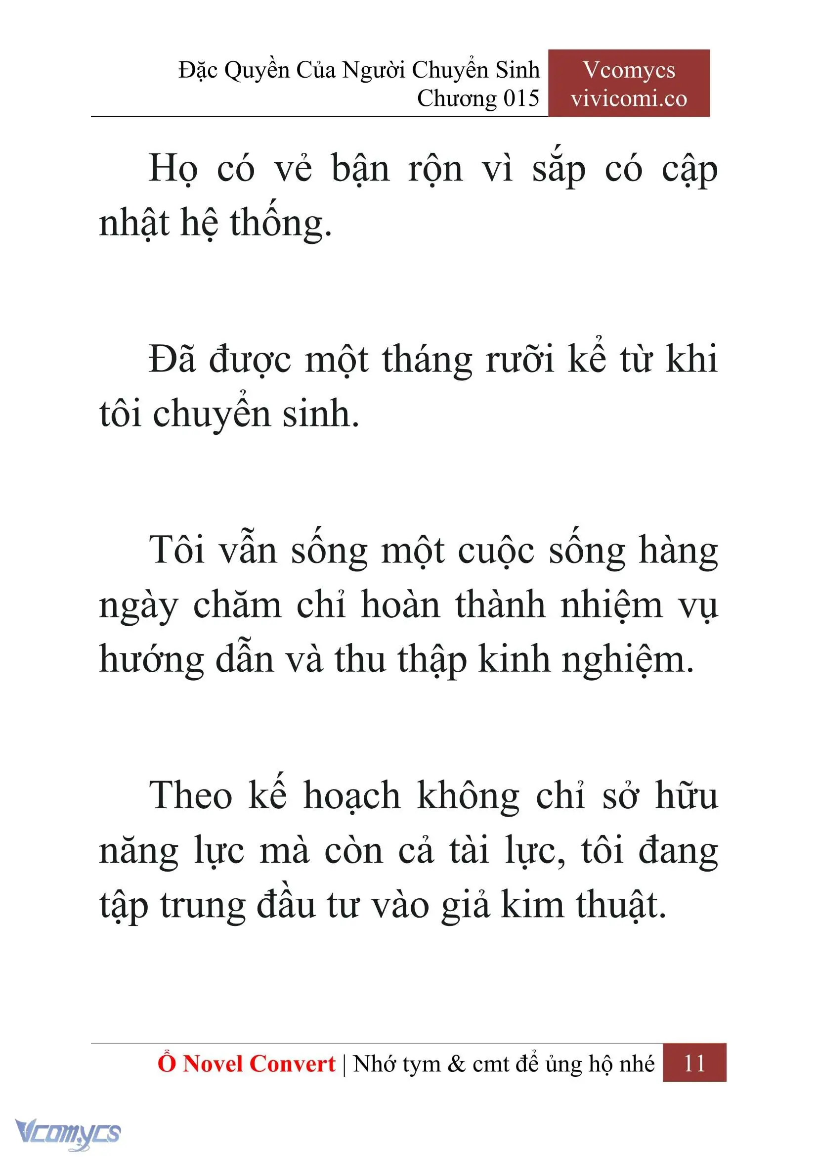 [Novel] Đặc Quyền Của Người Chuyển Sinh Chapter 15 - Trang 14