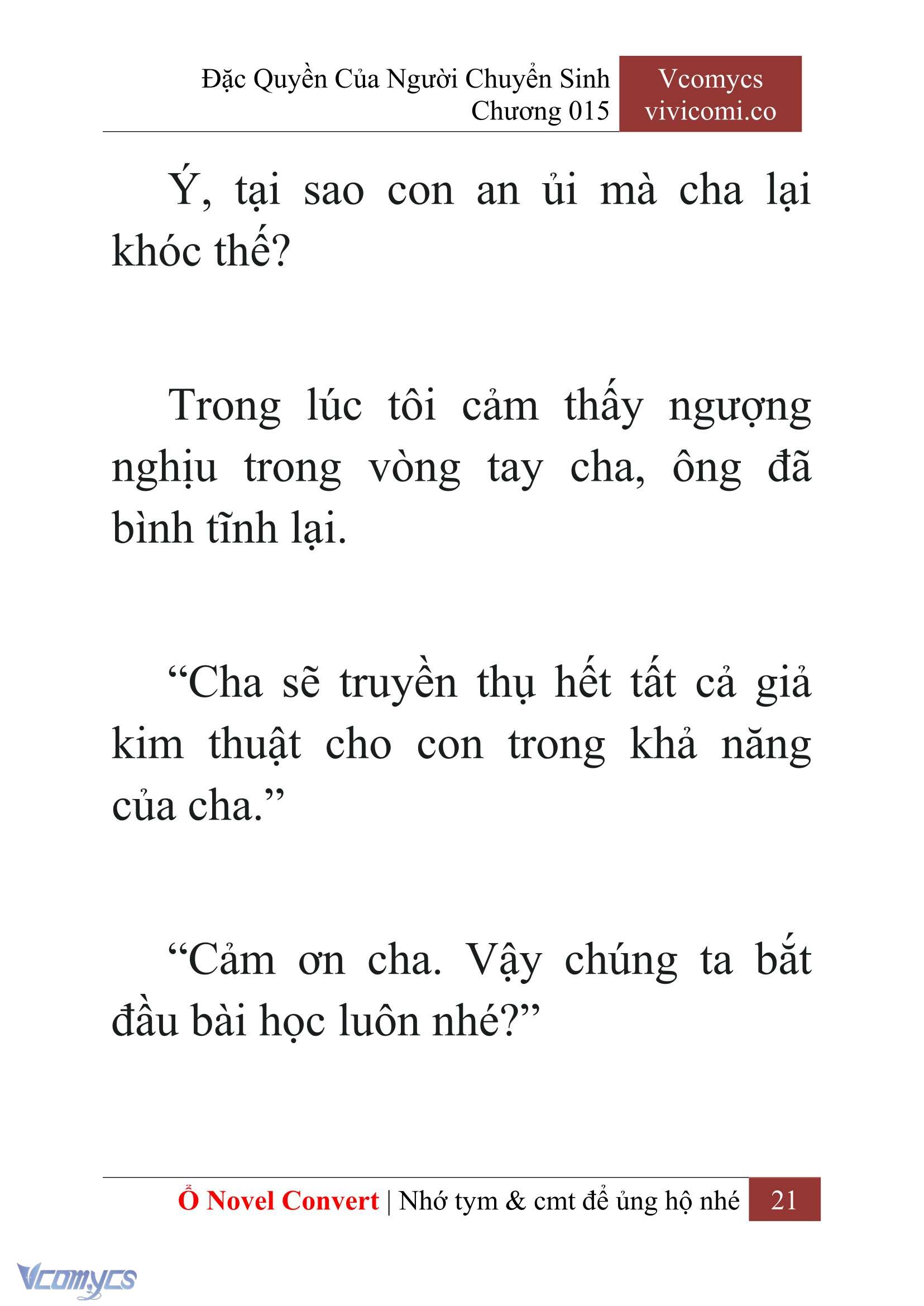 [Novel] Đặc Quyền Của Người Chuyển Sinh Chapter 15 - Trang 24