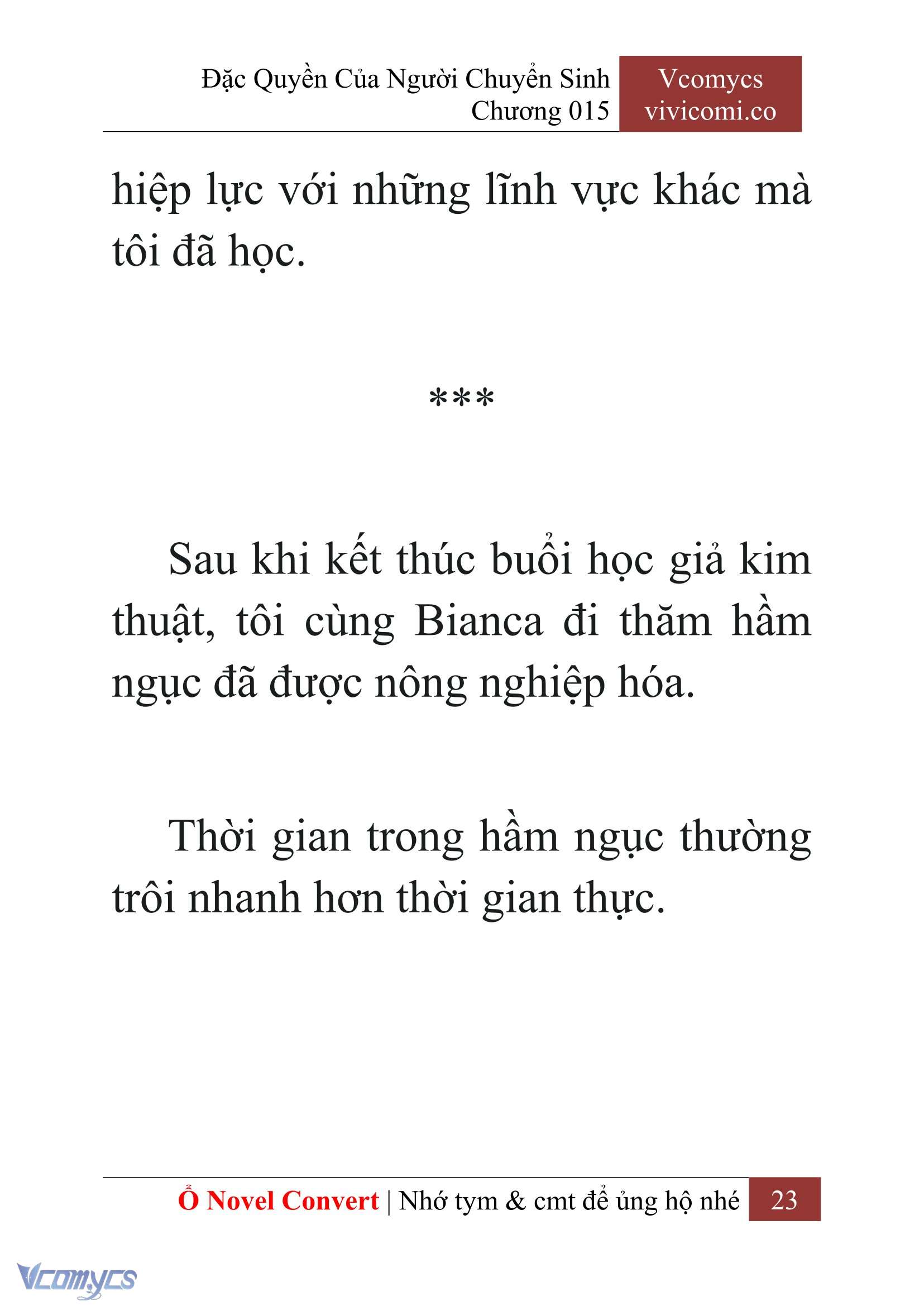 [Novel] Đặc Quyền Của Người Chuyển Sinh Chapter 15 - Trang 26