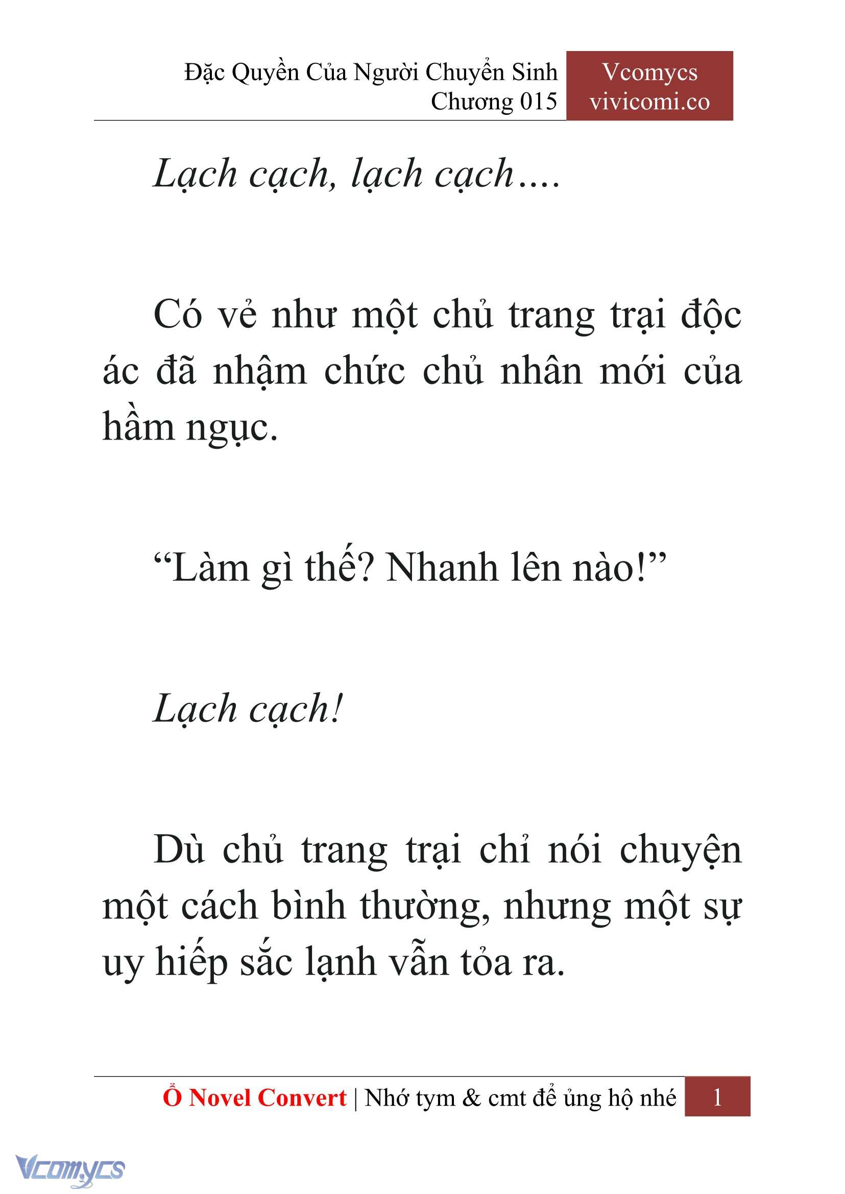 [Novel] Đặc Quyền Của Người Chuyển Sinh Chapter 15 - Trang 4