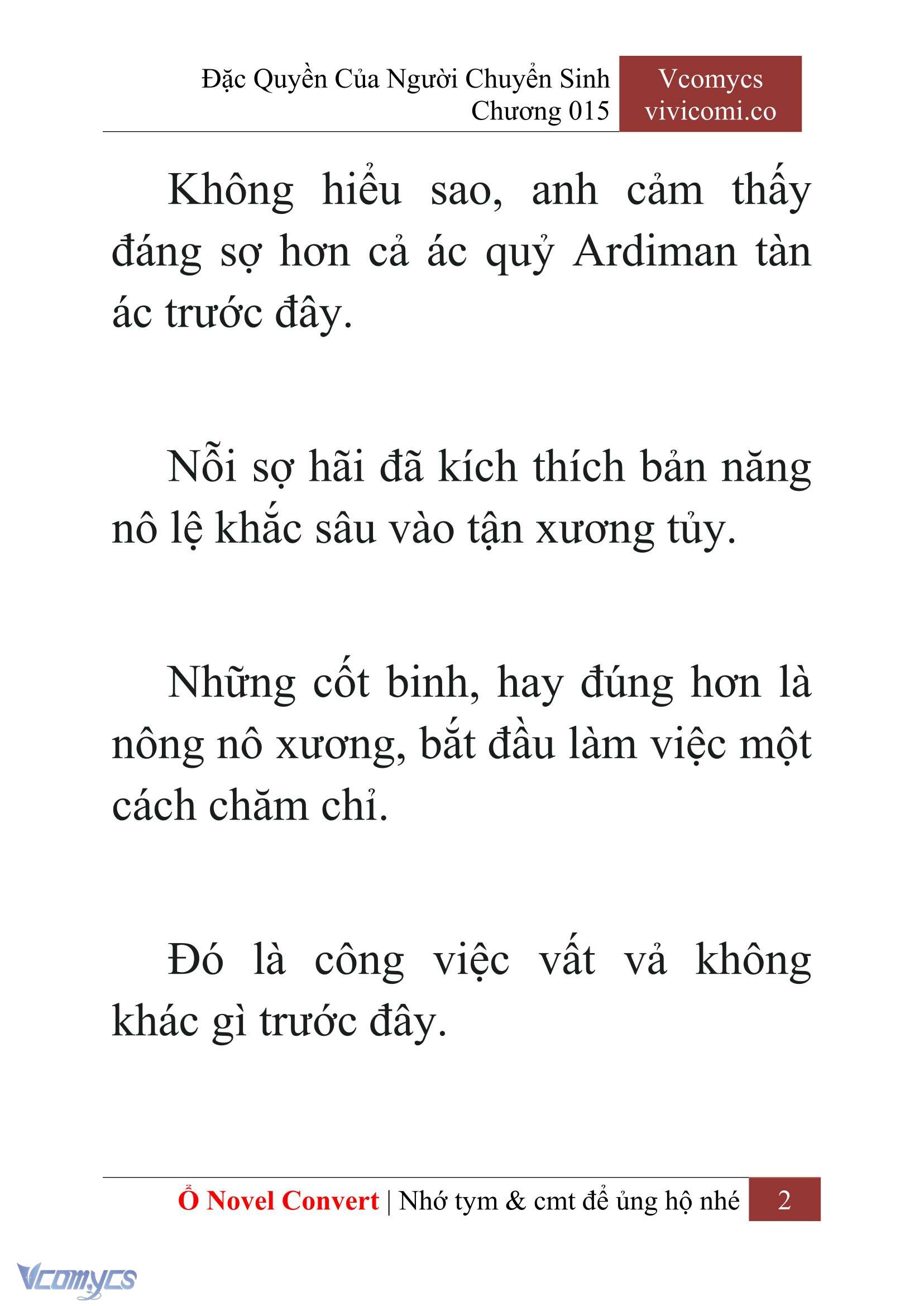 [Novel] Đặc Quyền Của Người Chuyển Sinh Chapter 15 - Trang 5