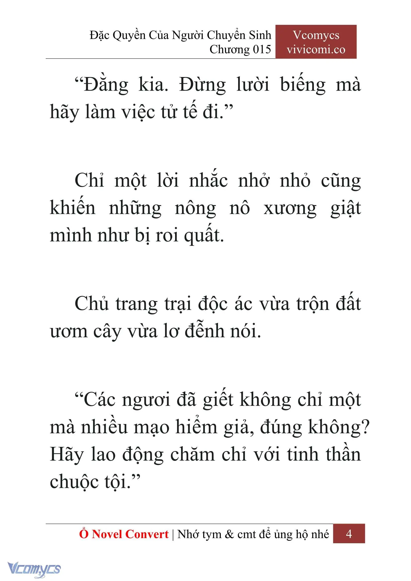 [Novel] Đặc Quyền Của Người Chuyển Sinh Chapter 15 - Trang 7