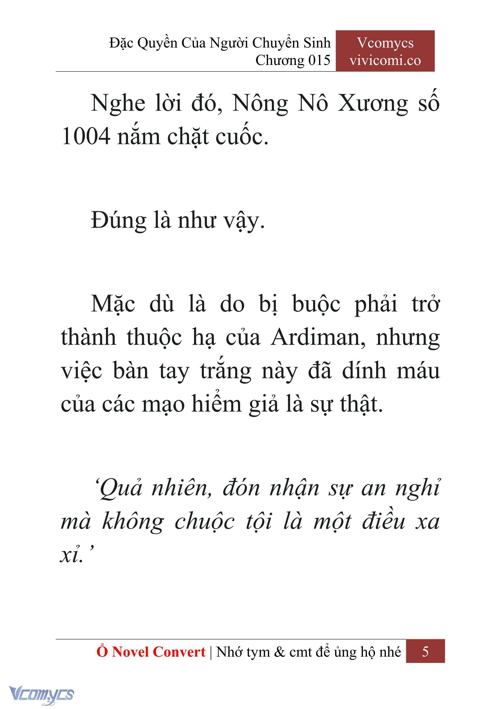 [Novel] Đặc Quyền Của Người Chuyển Sinh Chapter 15 - Trang 8