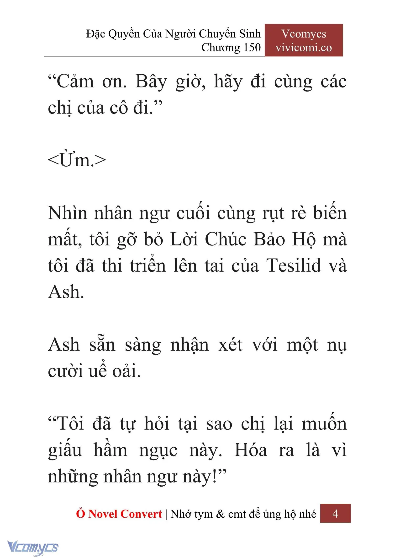 [Novel] Đặc Quyền Của Người Chuyển Sinh Chapter 150 - Trang 7