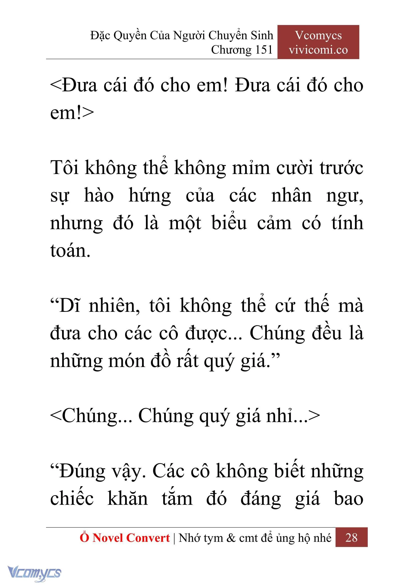 [Novel] Đặc Quyền Của Người Chuyển Sinh Chapter 151 - Trang 31