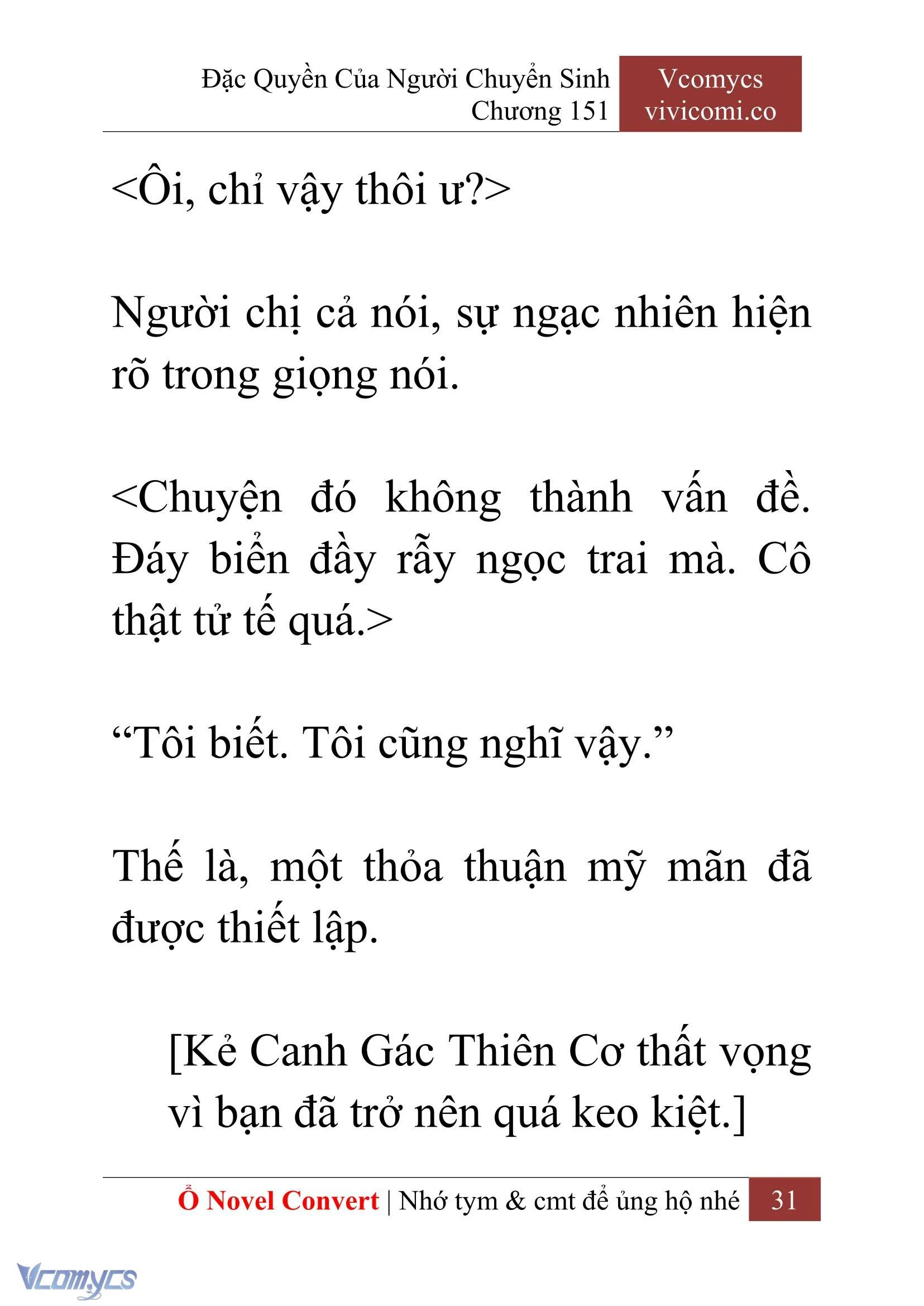 [Novel] Đặc Quyền Của Người Chuyển Sinh Chapter 151 - Trang 34
