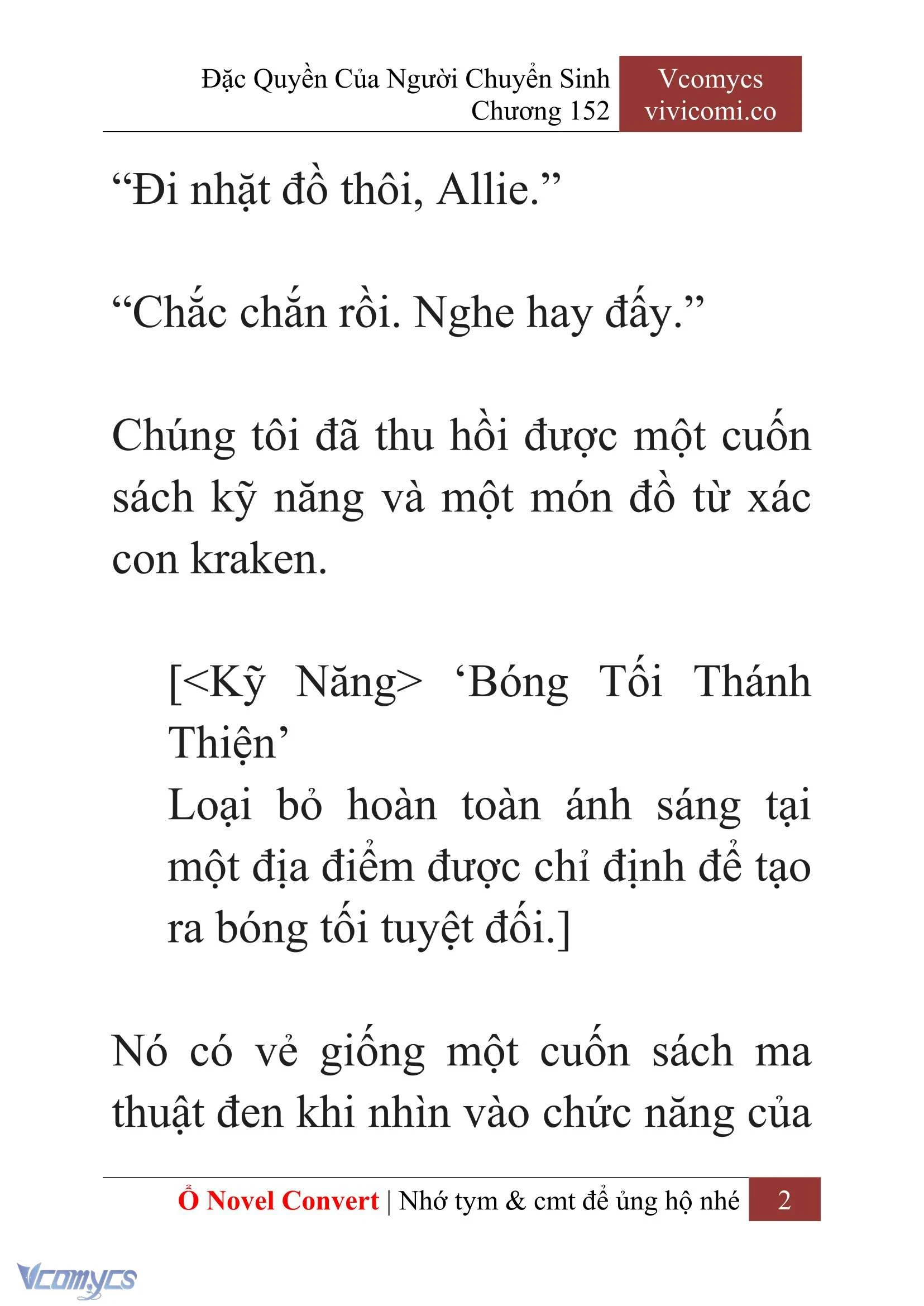 [Novel] Đặc Quyền Của Người Chuyển Sinh Chapter 152 - Trang 5