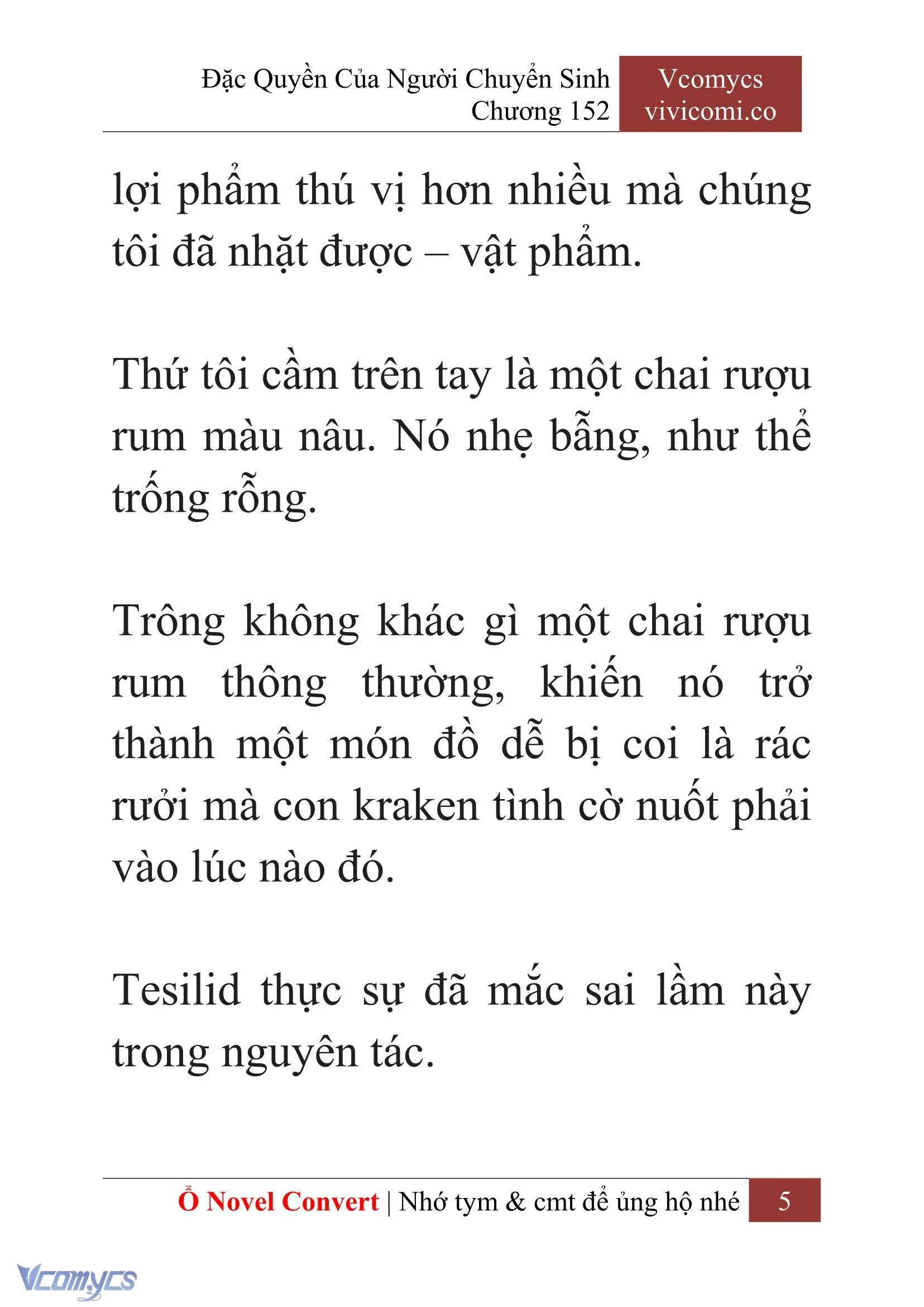 [Novel] Đặc Quyền Của Người Chuyển Sinh Chapter 152 - Trang 8
