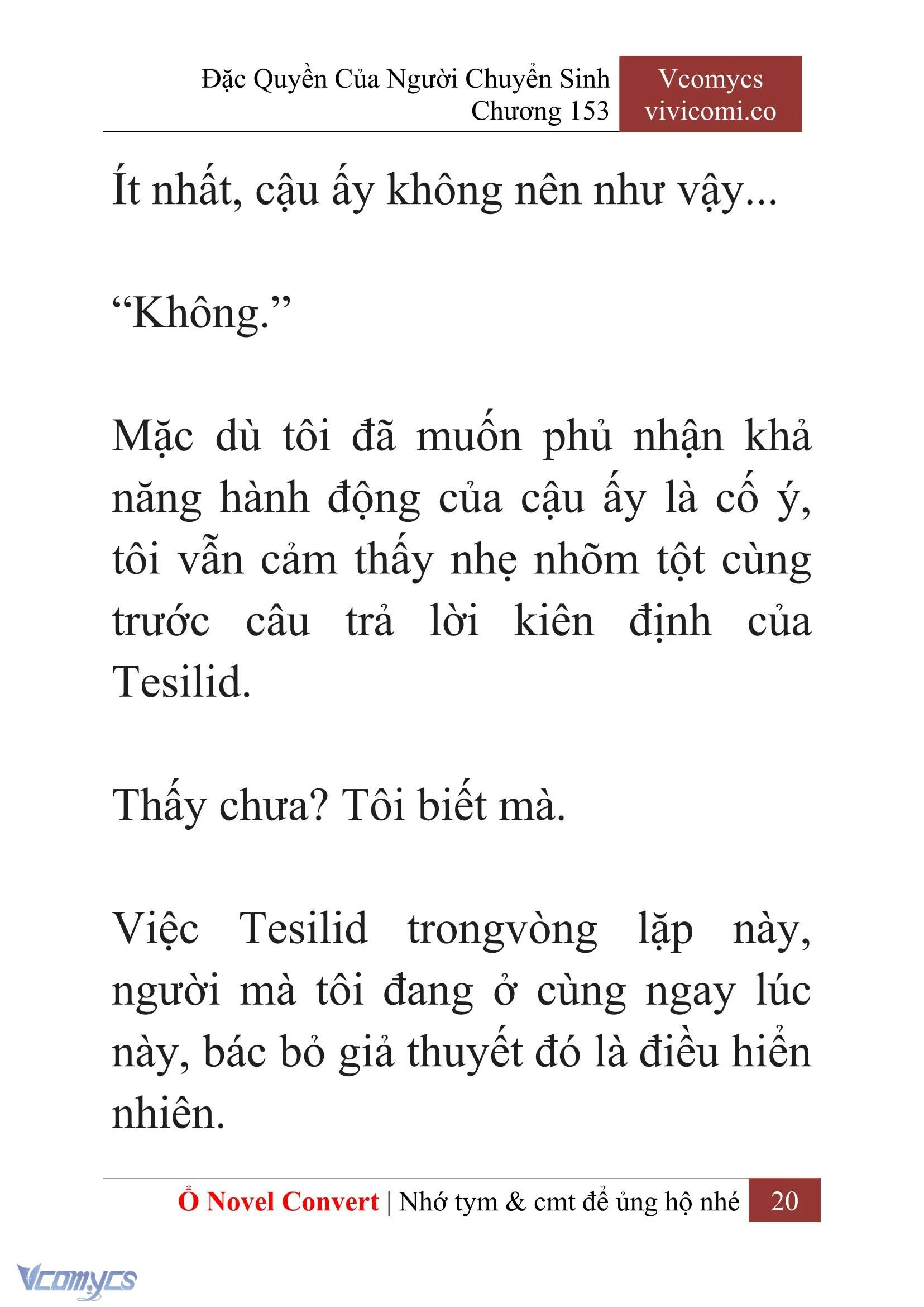[Novel] Đặc Quyền Của Người Chuyển Sinh Chapter 153 - Trang 23