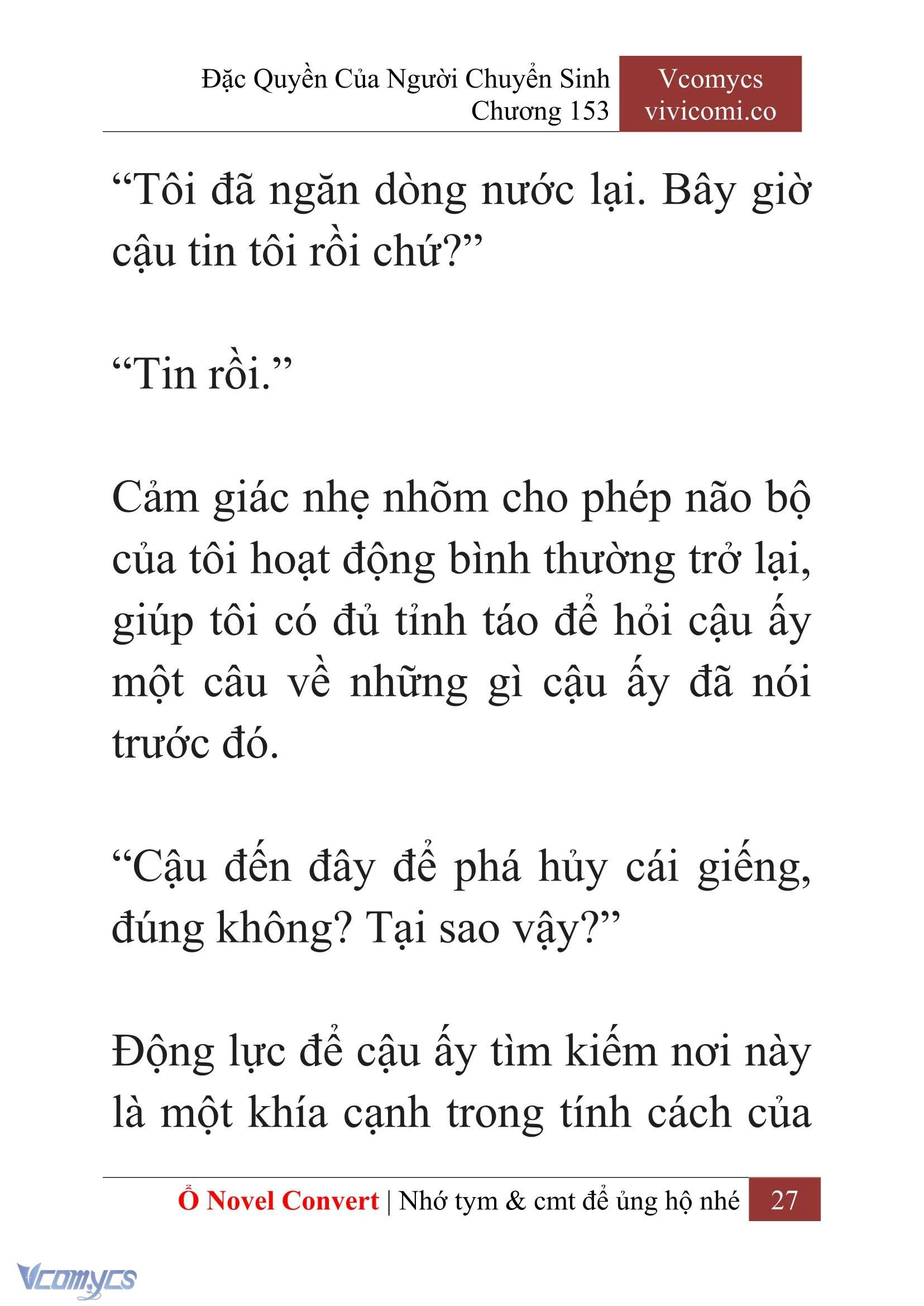 [Novel] Đặc Quyền Của Người Chuyển Sinh Chapter 153 - Trang 30