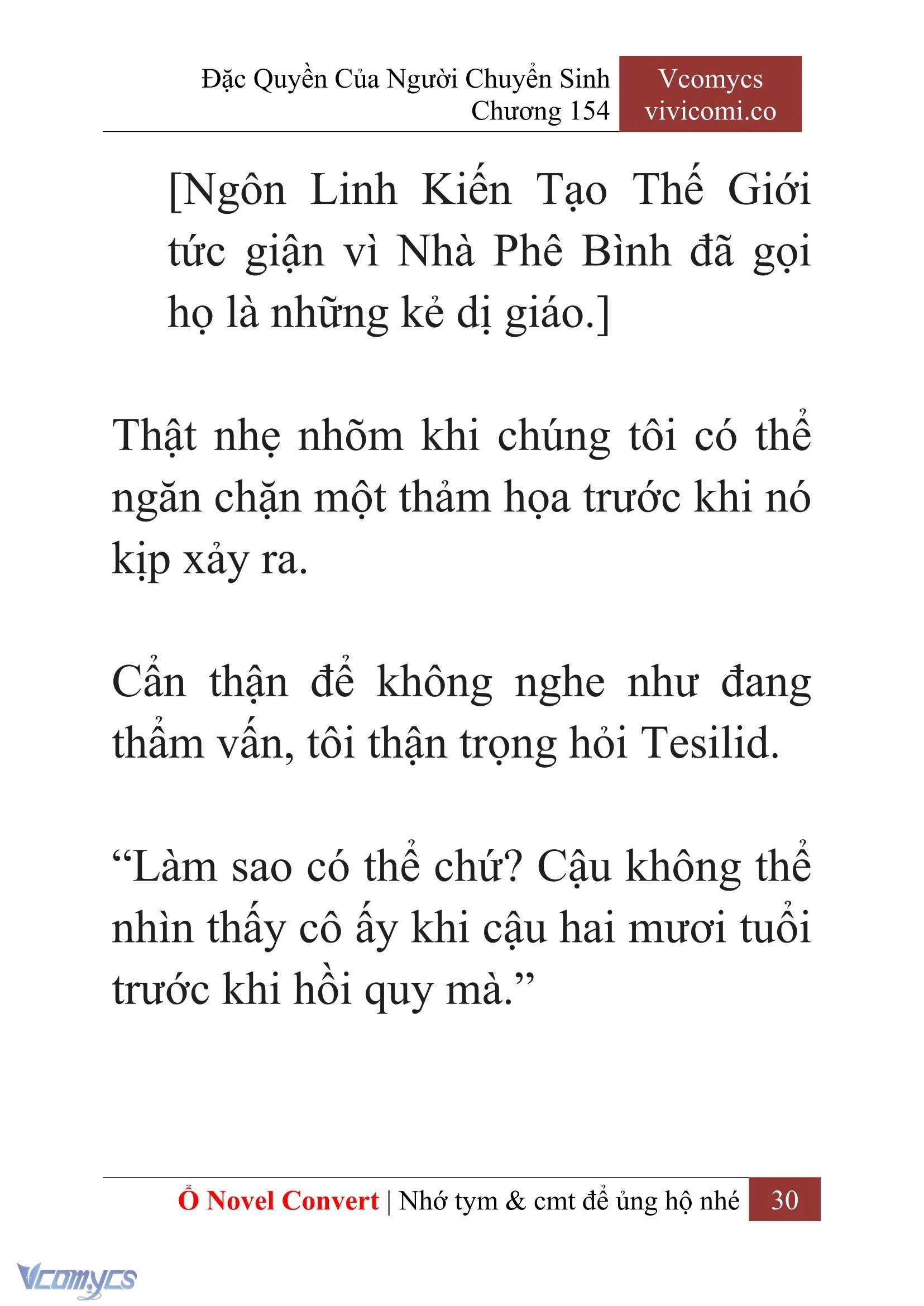 [Novel] Đặc Quyền Của Người Chuyển Sinh Chapter 154 - Trang 33