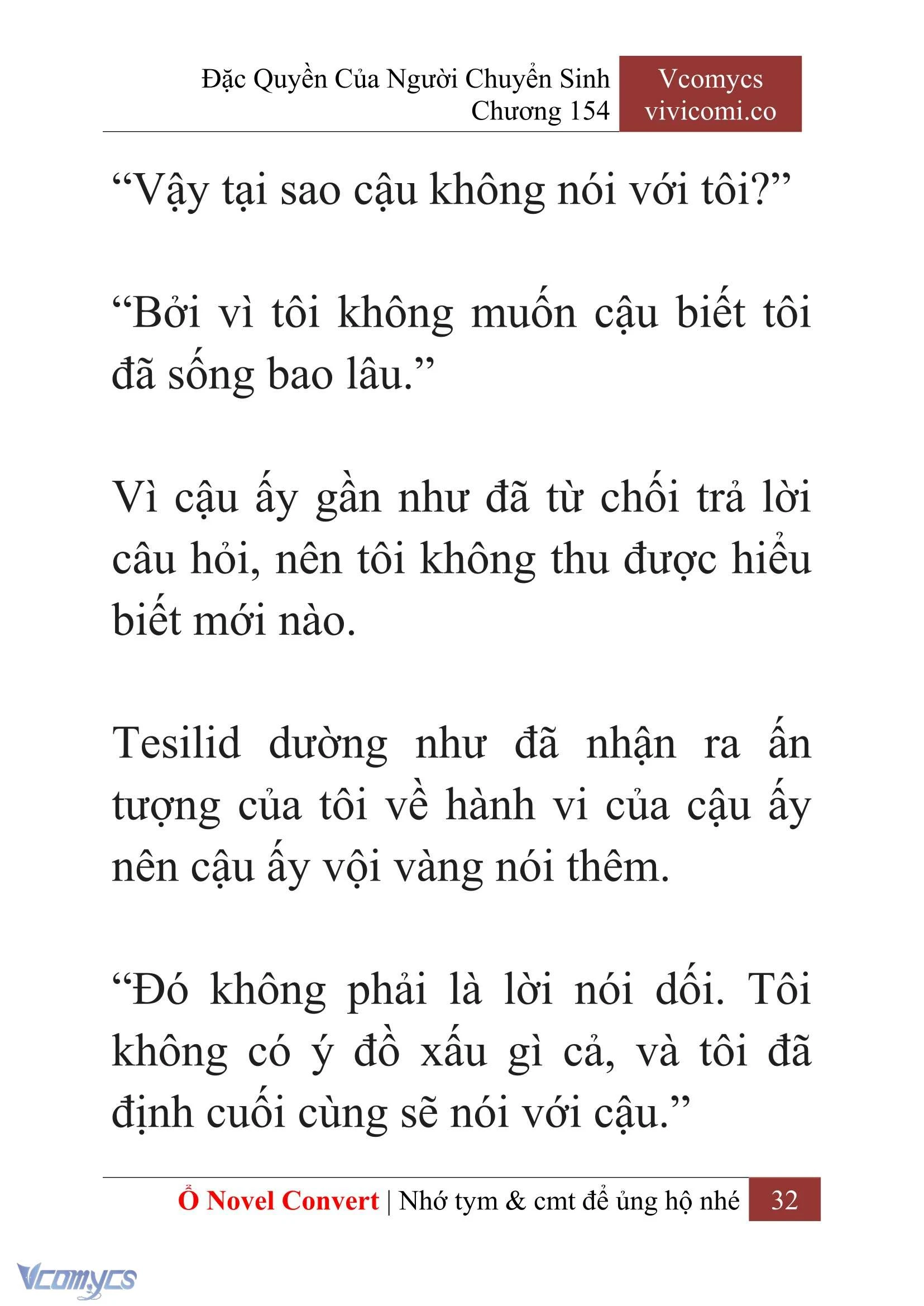 [Novel] Đặc Quyền Của Người Chuyển Sinh Chapter 154 - Trang 35