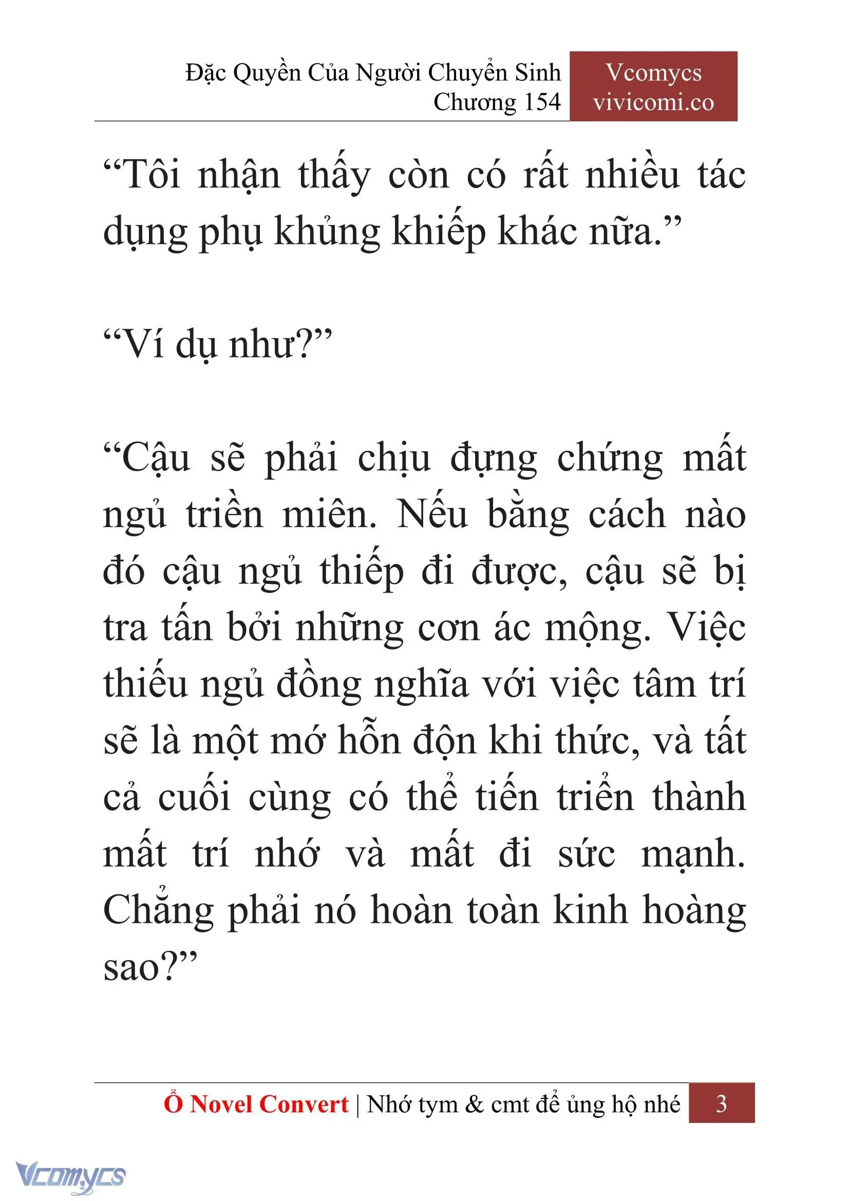 [Novel] Đặc Quyền Của Người Chuyển Sinh Chapter 154 - Trang 6