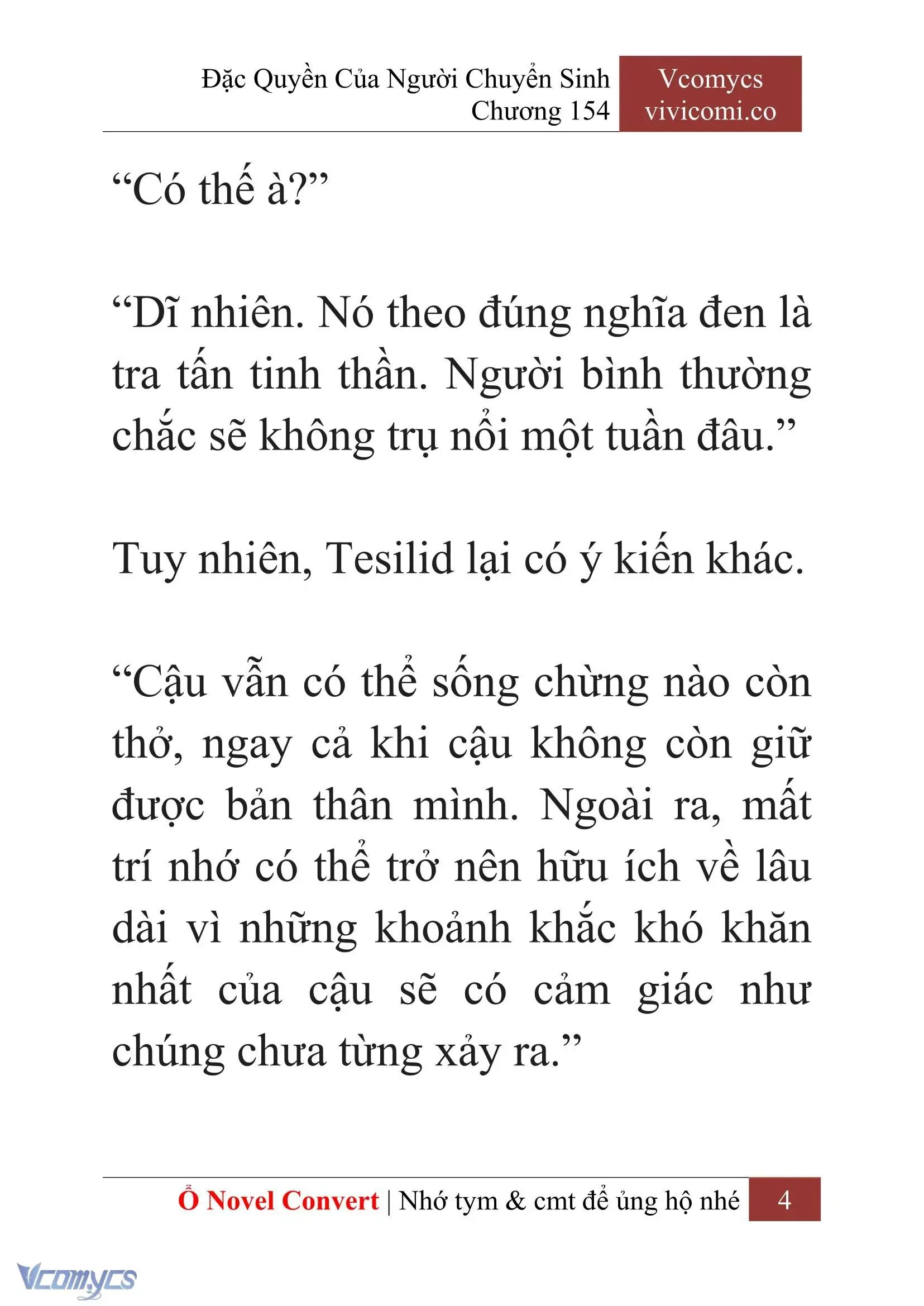 [Novel] Đặc Quyền Của Người Chuyển Sinh Chapter 154 - Trang 7