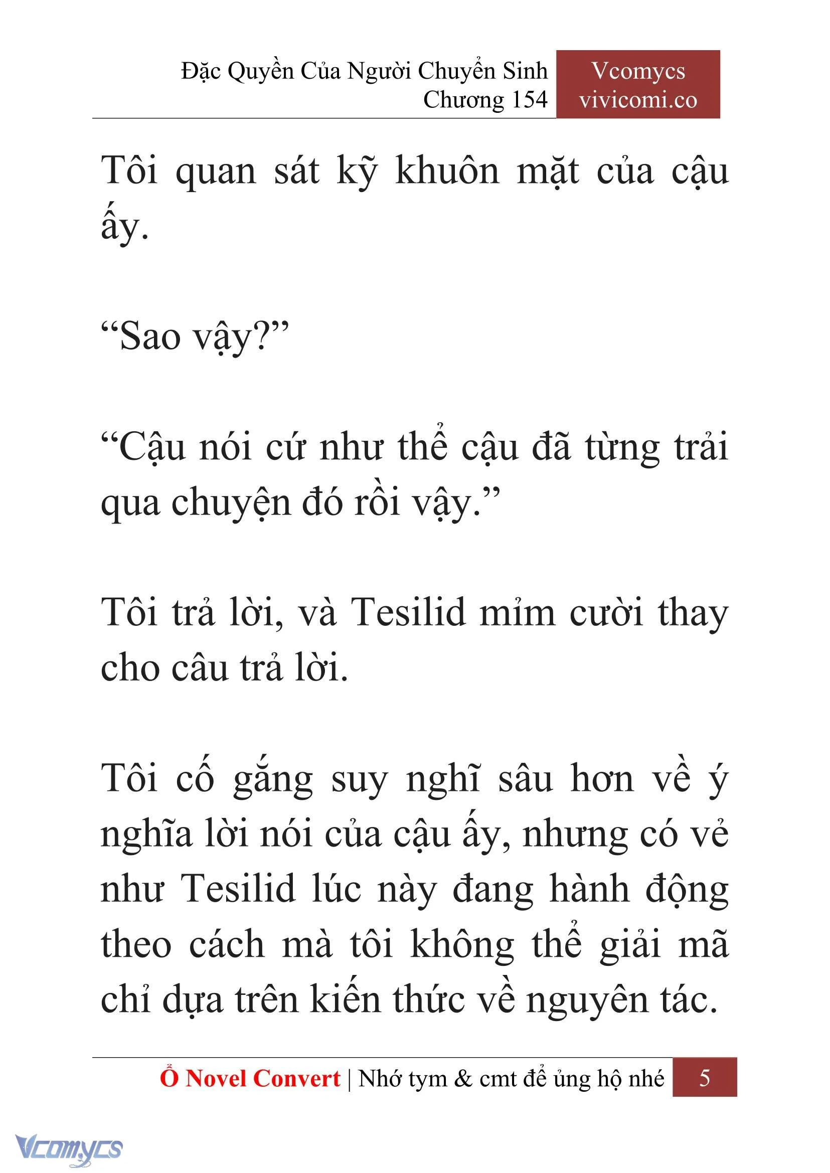 [Novel] Đặc Quyền Của Người Chuyển Sinh Chapter 154 - Trang 8