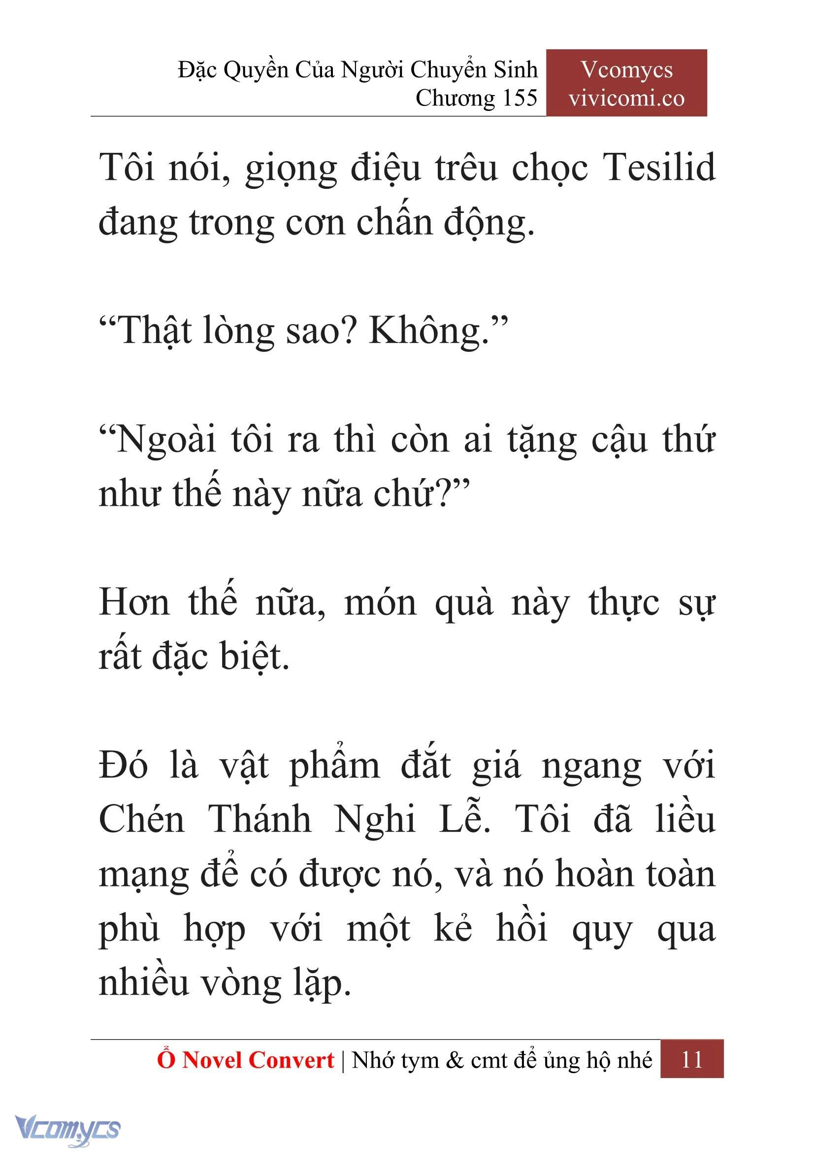 [Novel] Đặc Quyền Của Người Chuyển Sinh Chapter 155 - Trang 14