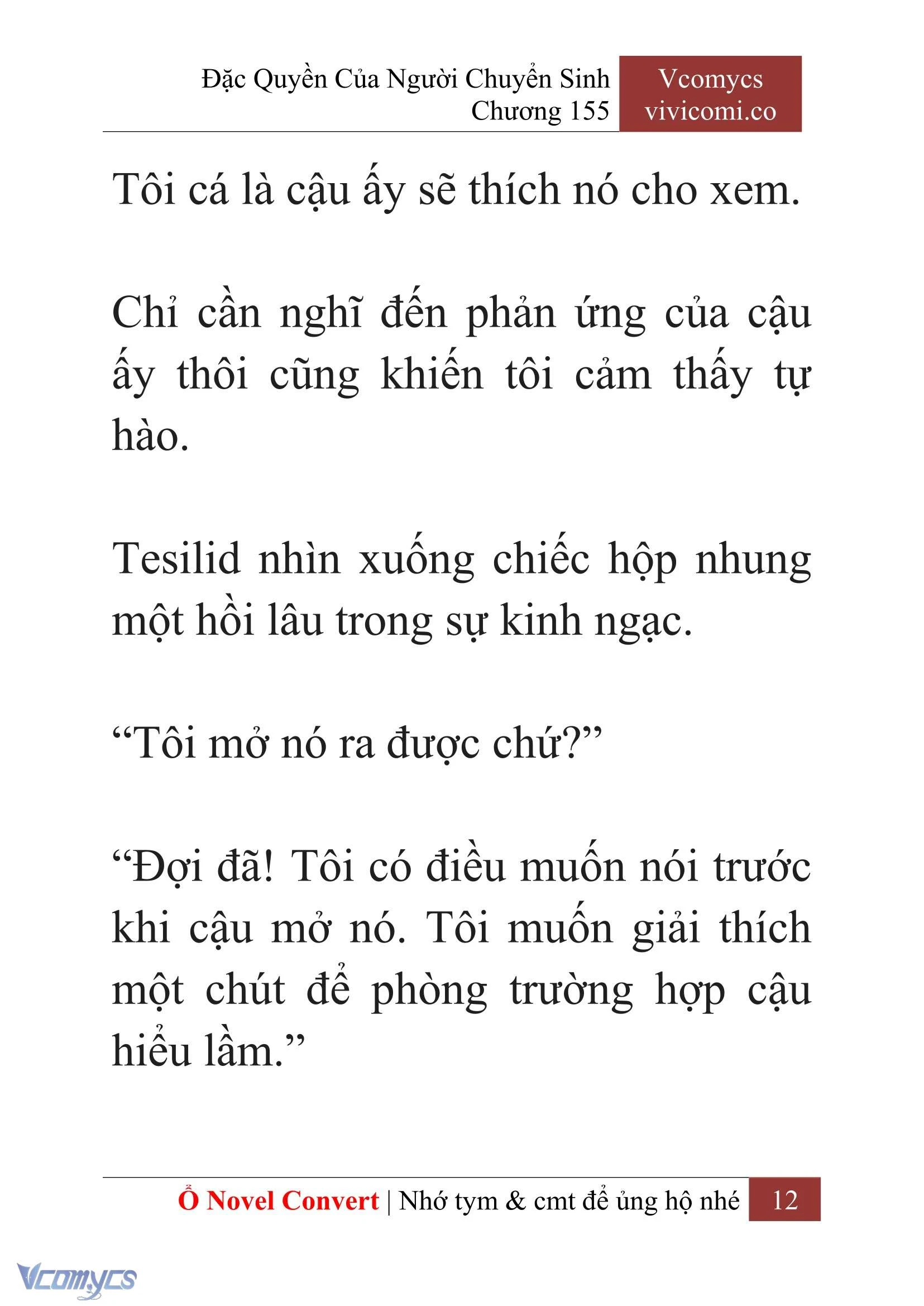 [Novel] Đặc Quyền Của Người Chuyển Sinh Chapter 155 - Trang 15