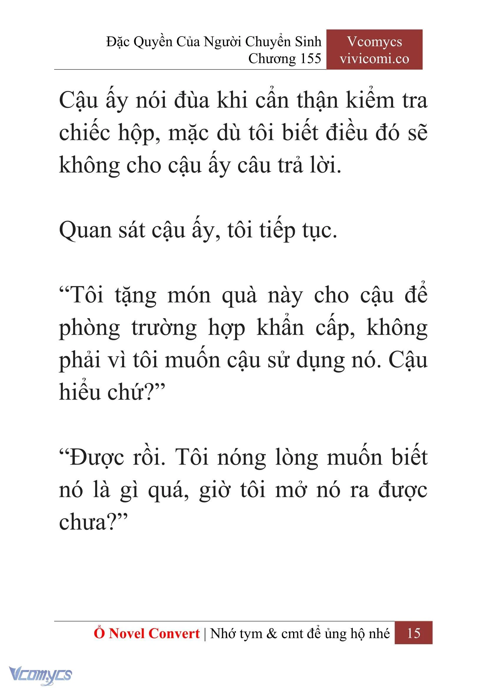 [Novel] Đặc Quyền Của Người Chuyển Sinh Chapter 155 - Trang 18