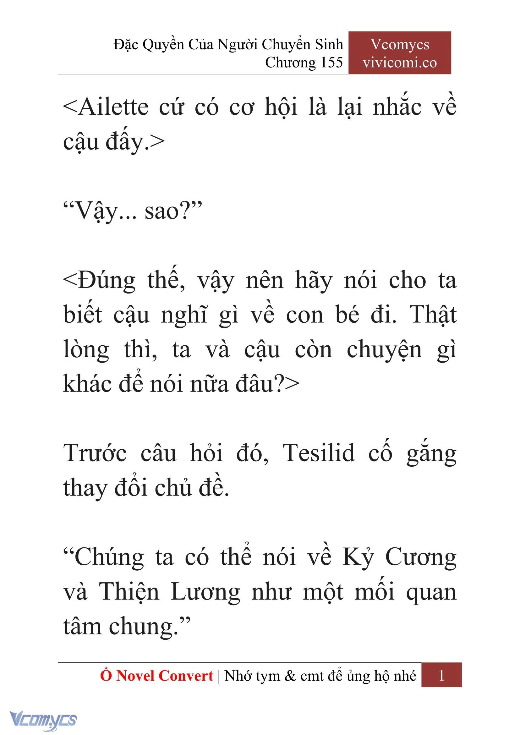 [Novel] Đặc Quyền Của Người Chuyển Sinh Chapter 155 - Trang 4