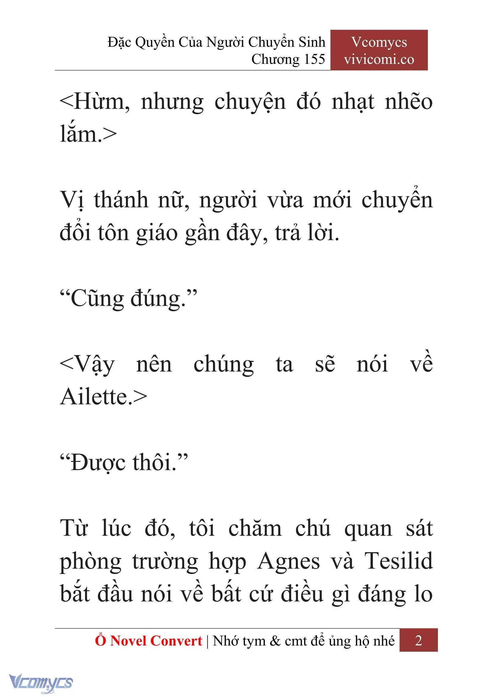[Novel] Đặc Quyền Của Người Chuyển Sinh Chapter 155 - Trang 5