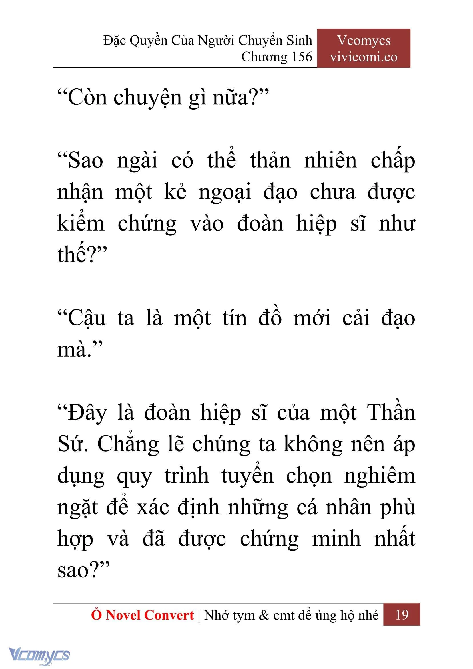 [Novel] Đặc Quyền Của Người Chuyển Sinh Chapter 156 - Trang 22