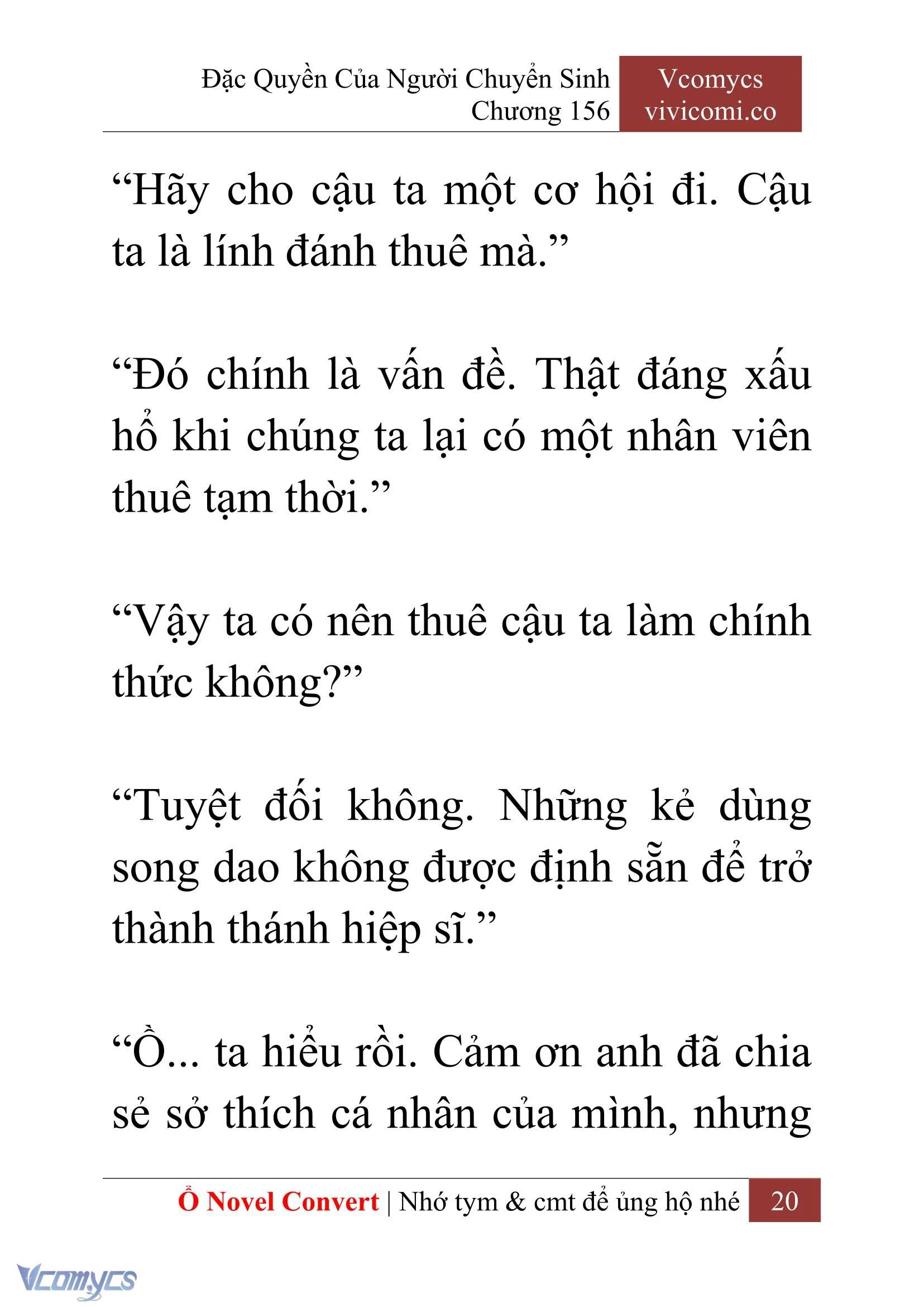 [Novel] Đặc Quyền Của Người Chuyển Sinh Chapter 156 - Trang 23