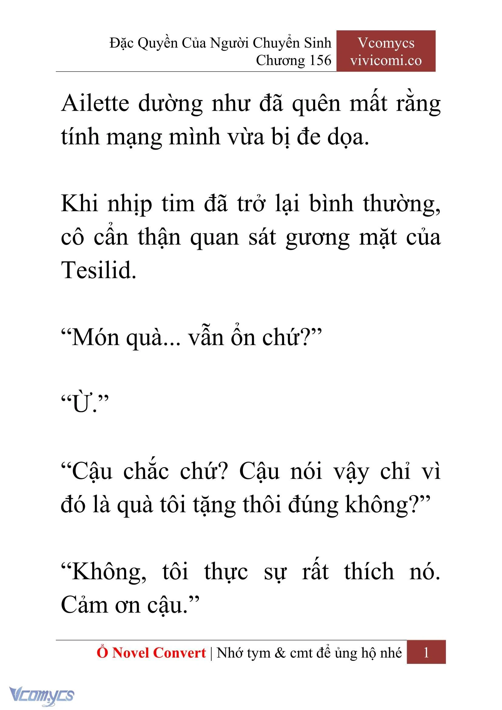 [Novel] Đặc Quyền Của Người Chuyển Sinh Chapter 156 - Trang 4