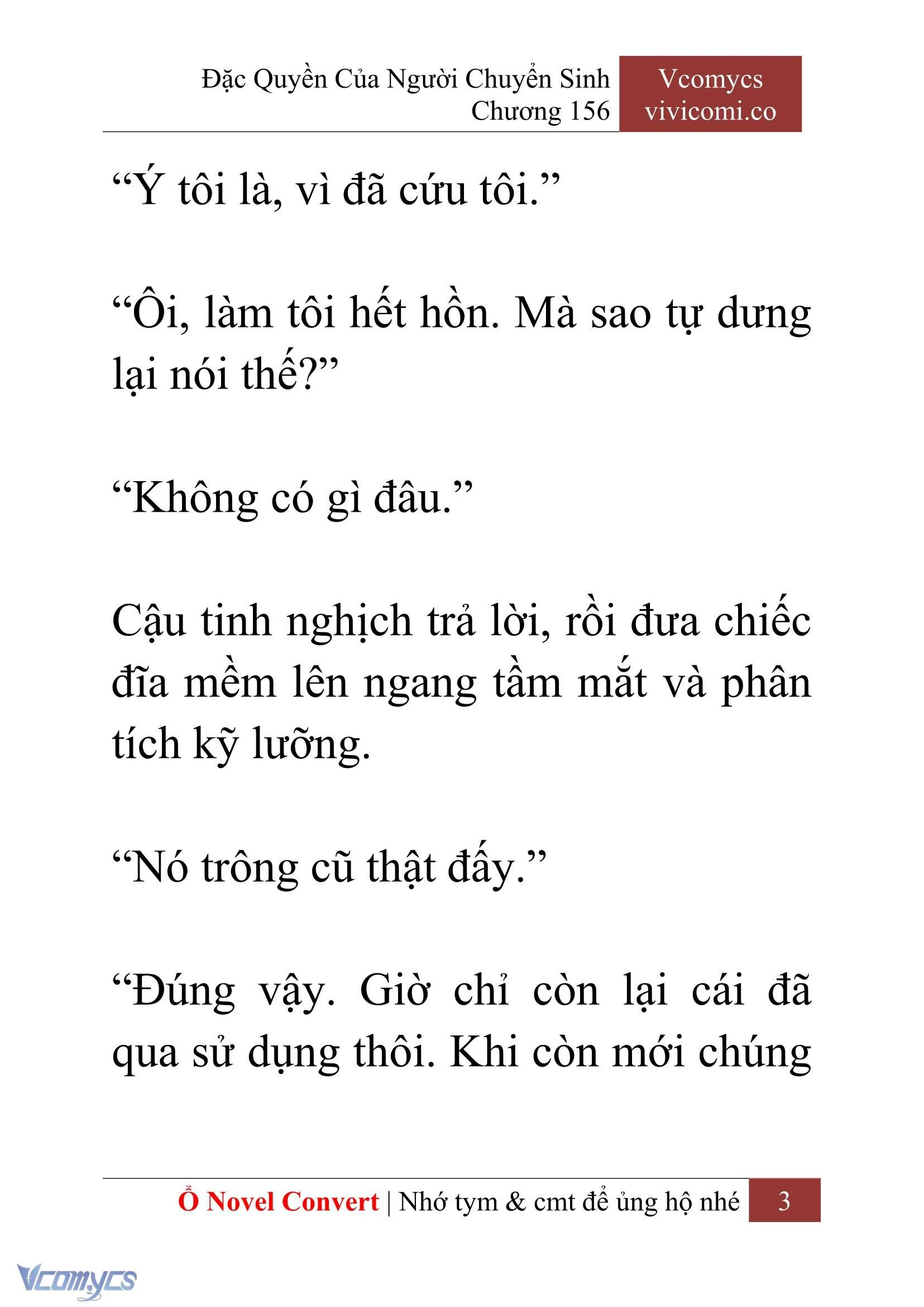 [Novel] Đặc Quyền Của Người Chuyển Sinh Chapter 156 - Trang 6