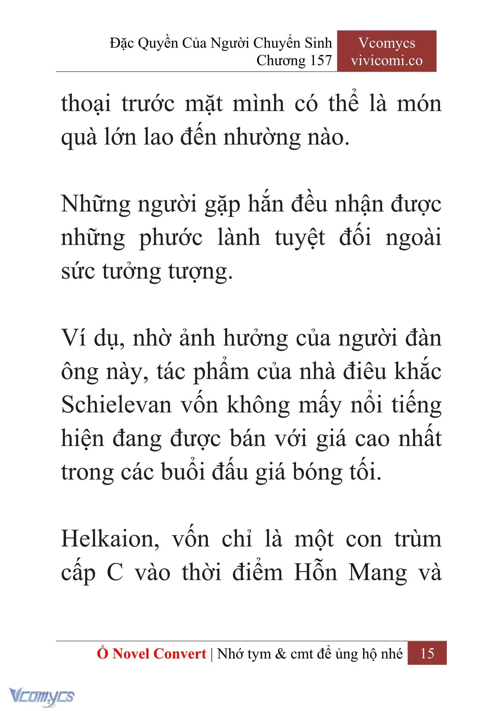[Novel] Đặc Quyền Của Người Chuyển Sinh Chapter 157 - Trang 18