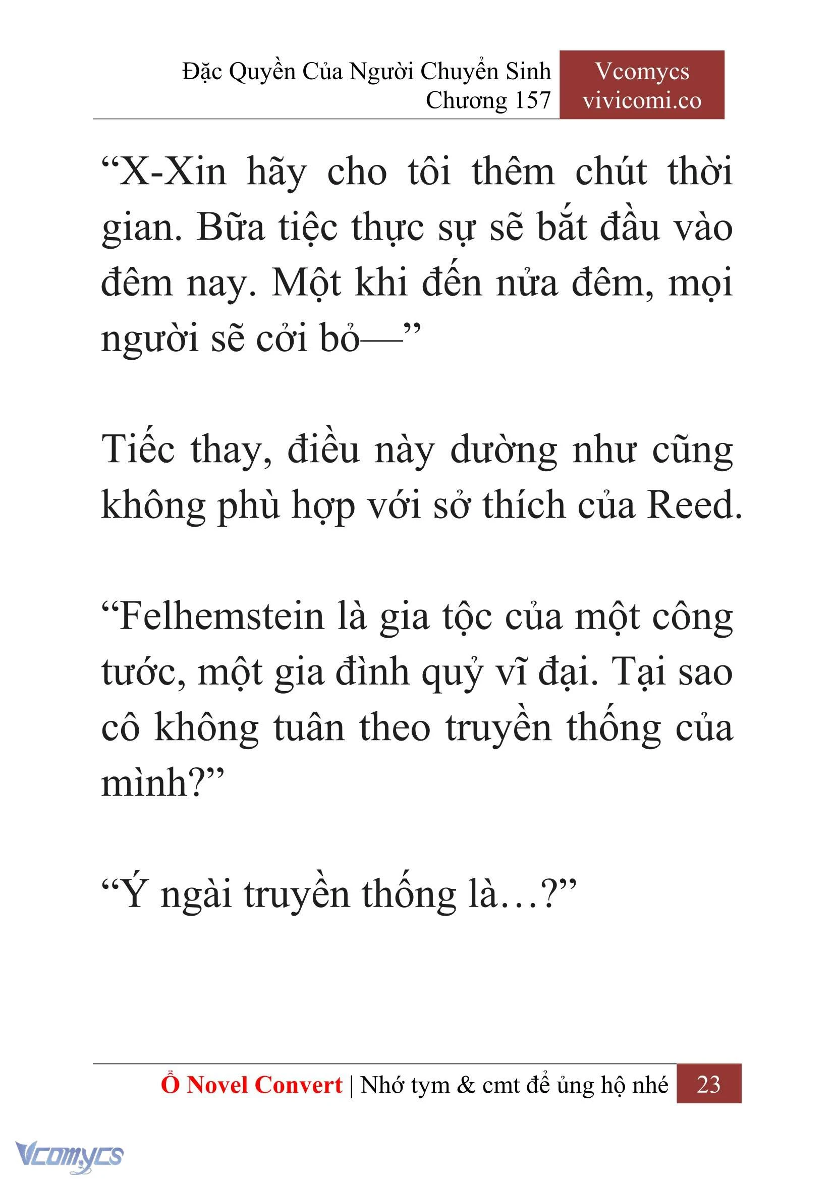 [Novel] Đặc Quyền Của Người Chuyển Sinh Chapter 157 - Trang 26