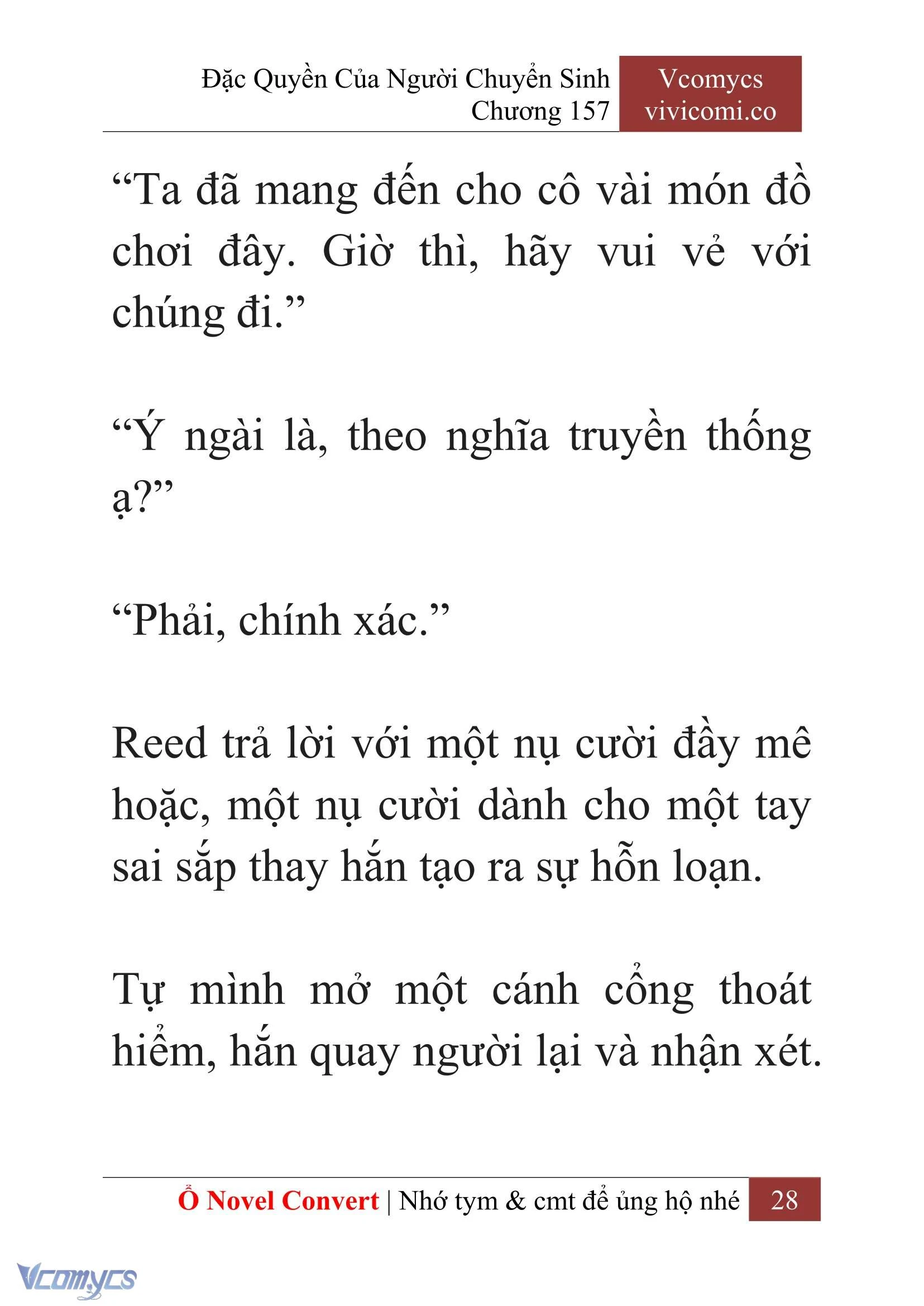 [Novel] Đặc Quyền Của Người Chuyển Sinh Chapter 157 - Trang 31