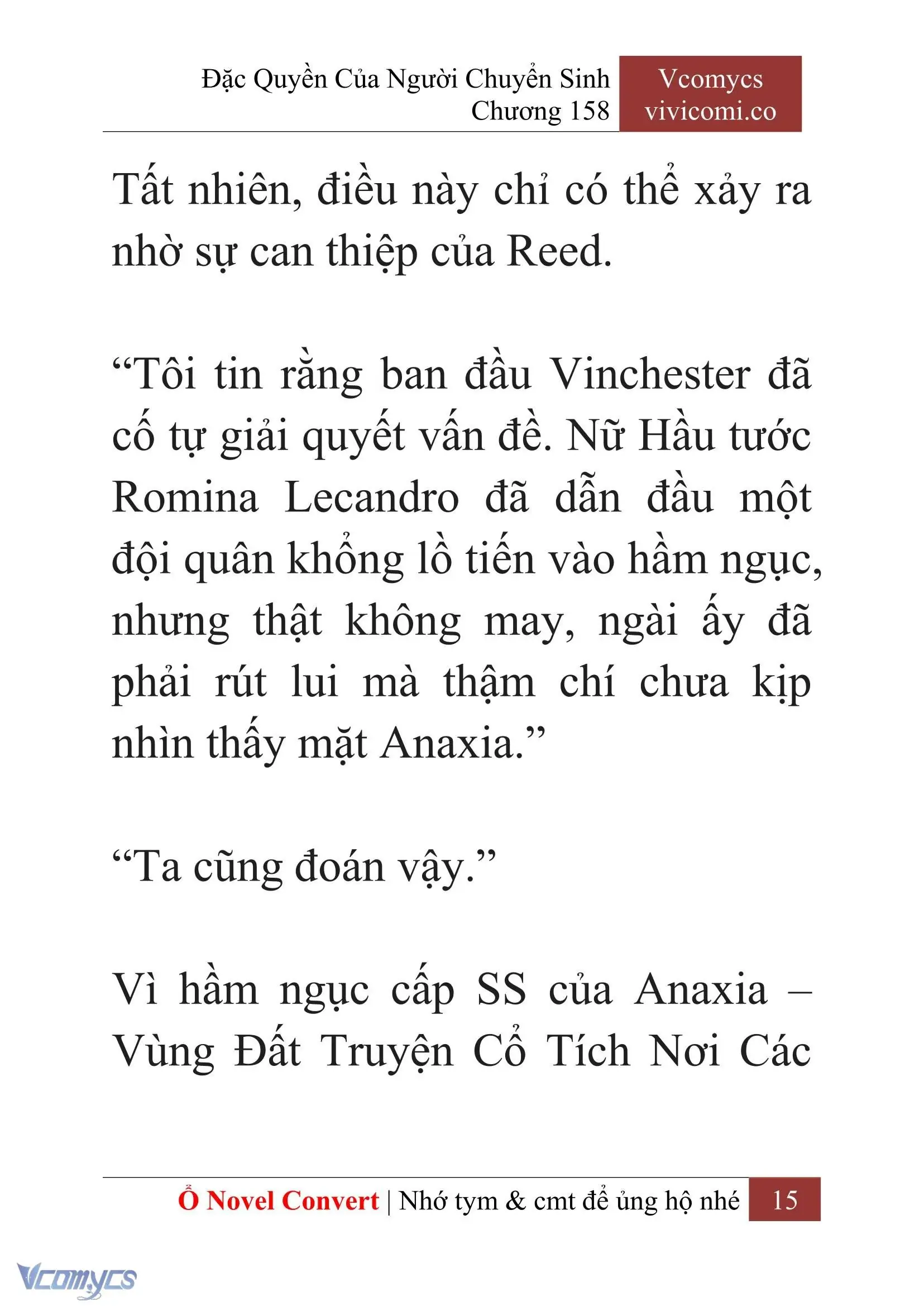 [Novel] Đặc Quyền Của Người Chuyển Sinh Chapter 158 - Trang 18
