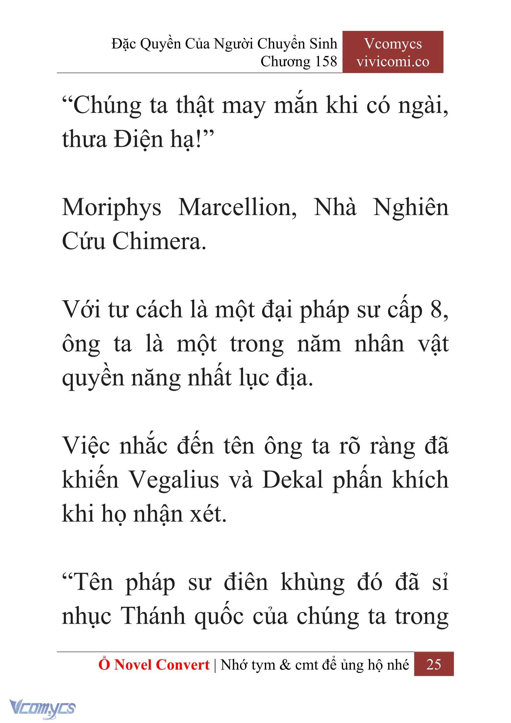 [Novel] Đặc Quyền Của Người Chuyển Sinh Chapter 158 - Trang 28