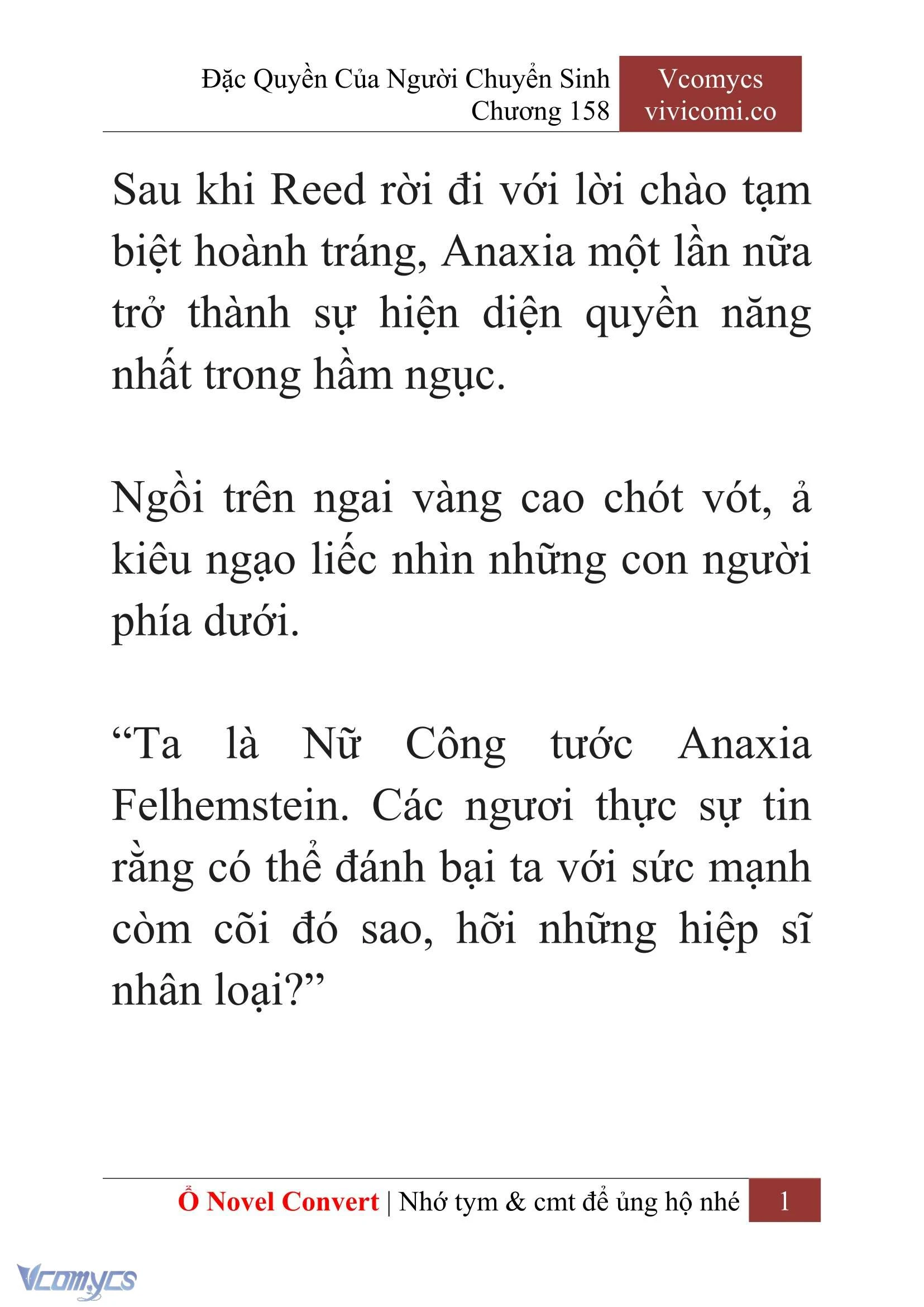 [Novel] Đặc Quyền Của Người Chuyển Sinh Chapter 158 - Trang 4
