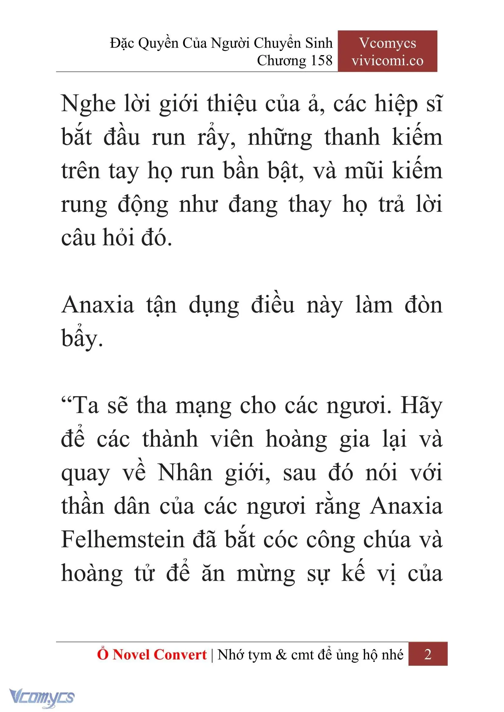 [Novel] Đặc Quyền Của Người Chuyển Sinh Chapter 158 - Trang 5
