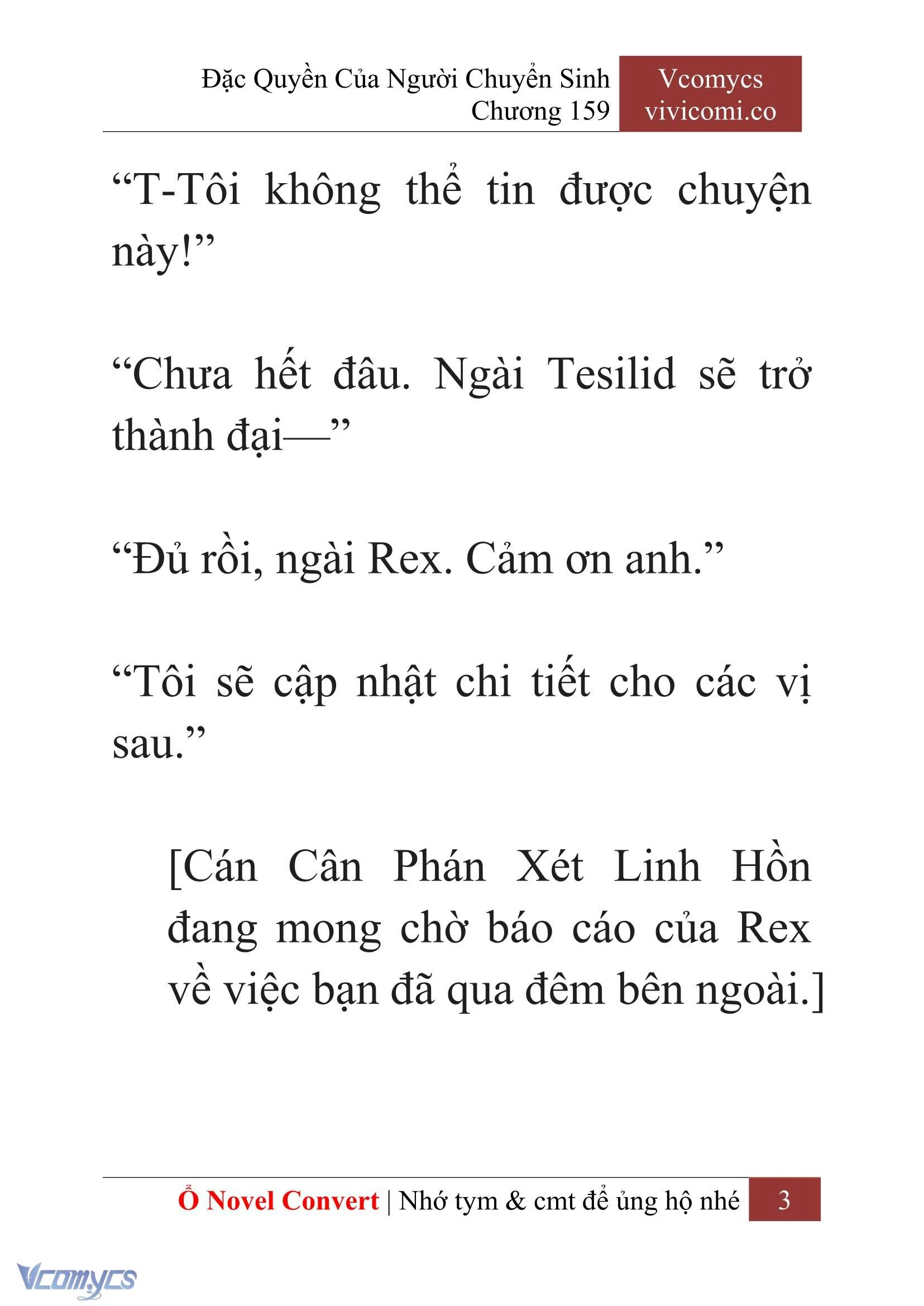 [Novel] Đặc Quyền Của Người Chuyển Sinh Chapter 159 - Trang 6