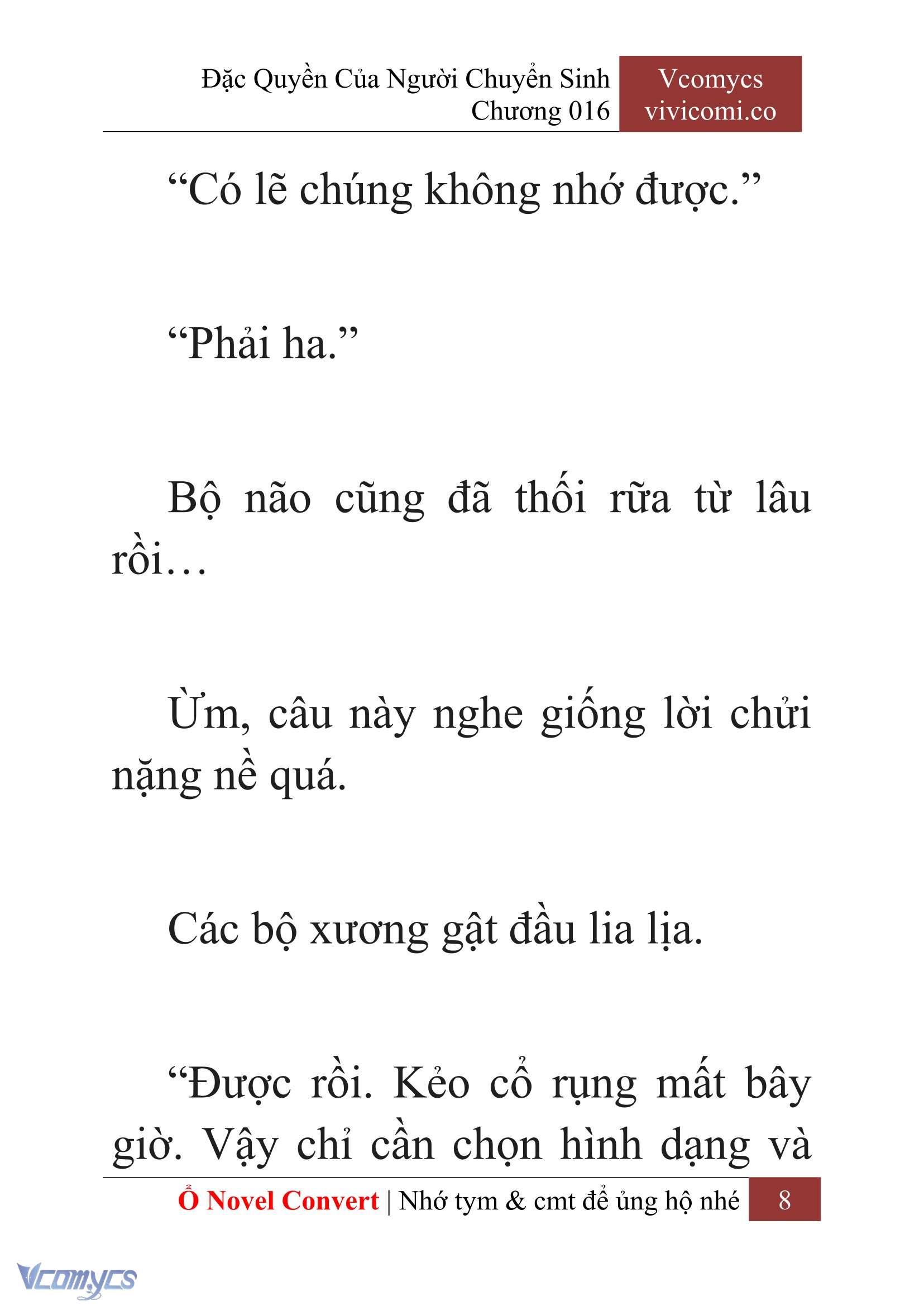 [Novel] Đặc Quyền Của Người Chuyển Sinh Chapter 16 - Trang 10