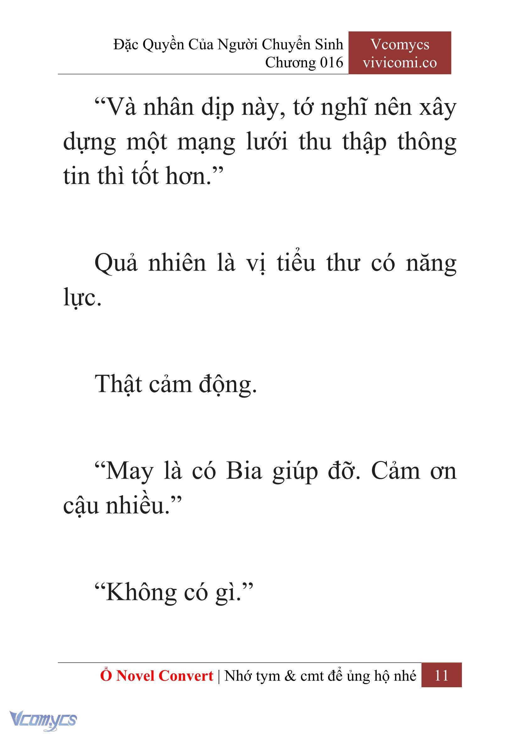 [Novel] Đặc Quyền Của Người Chuyển Sinh Chapter 16 - Trang 13