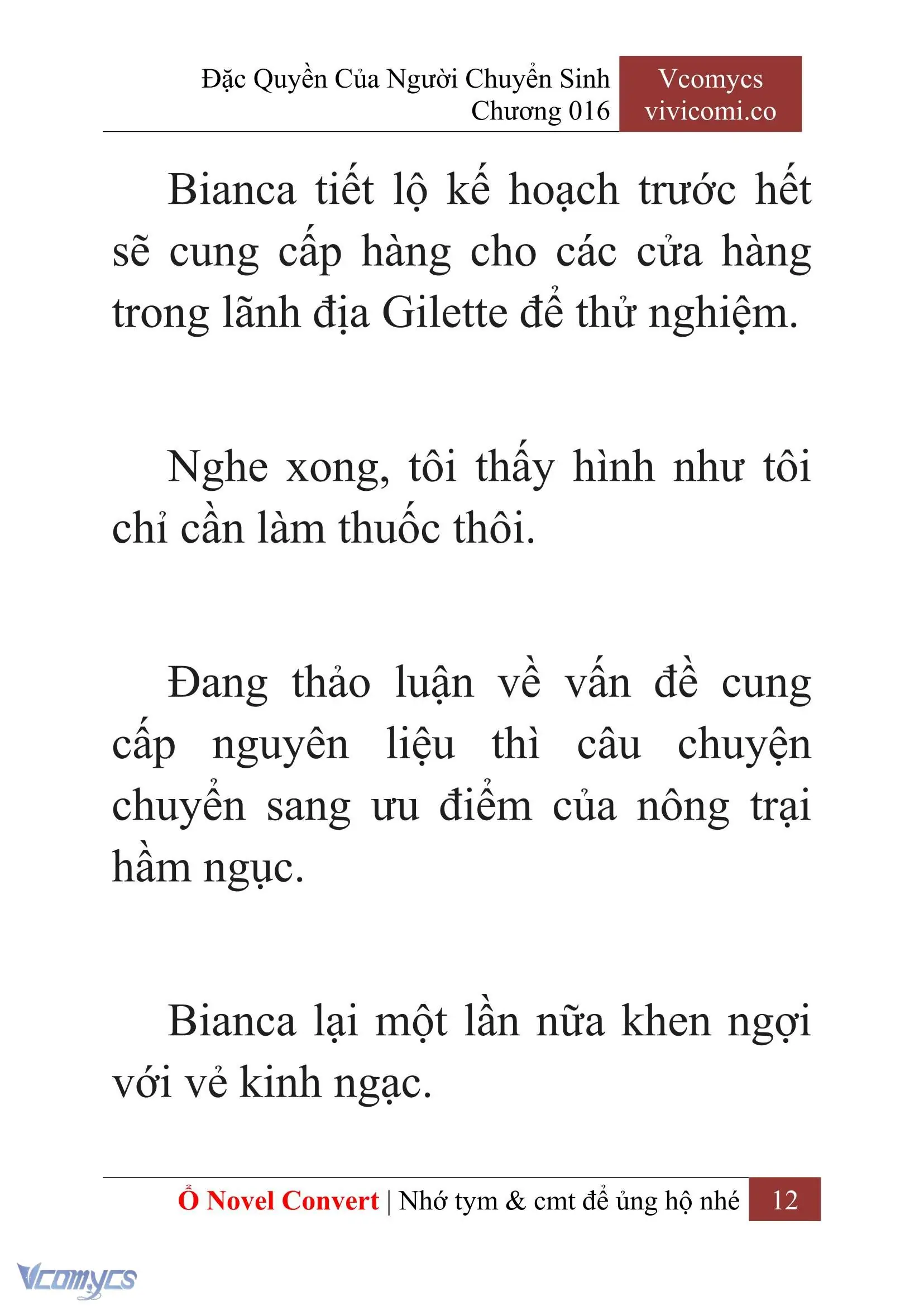 [Novel] Đặc Quyền Của Người Chuyển Sinh Chapter 16 - Trang 14