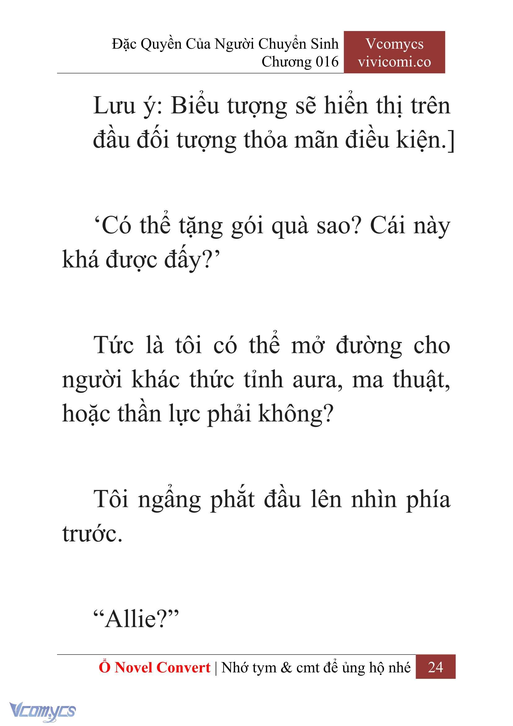 [Novel] Đặc Quyền Của Người Chuyển Sinh Chapter 16 - Trang 26
