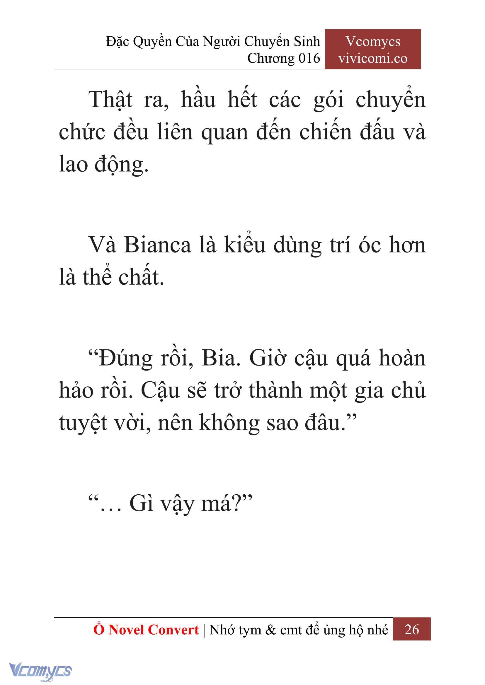 [Novel] Đặc Quyền Của Người Chuyển Sinh Chapter 16 - Trang 28