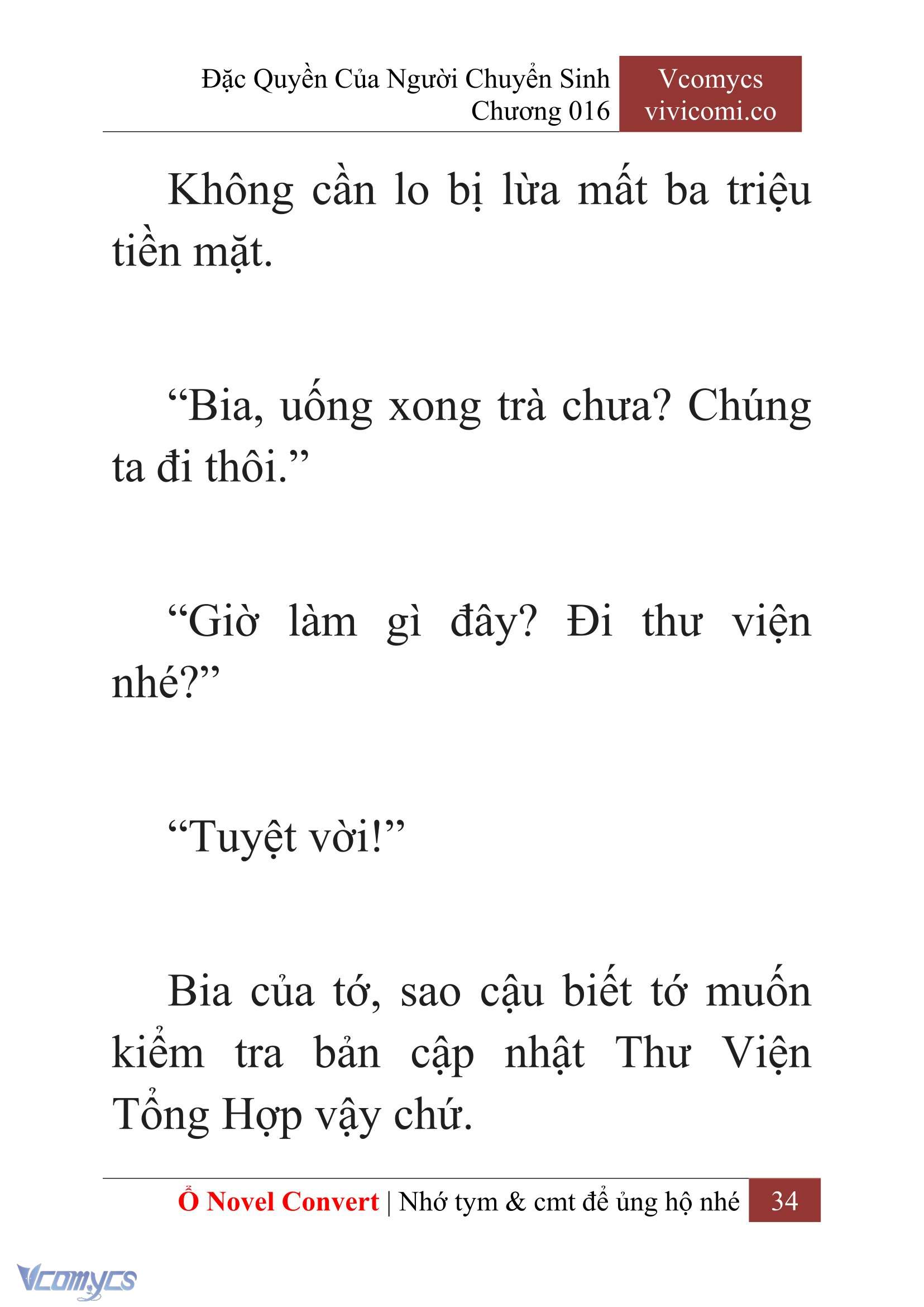 [Novel] Đặc Quyền Của Người Chuyển Sinh Chapter 16 - Trang 36